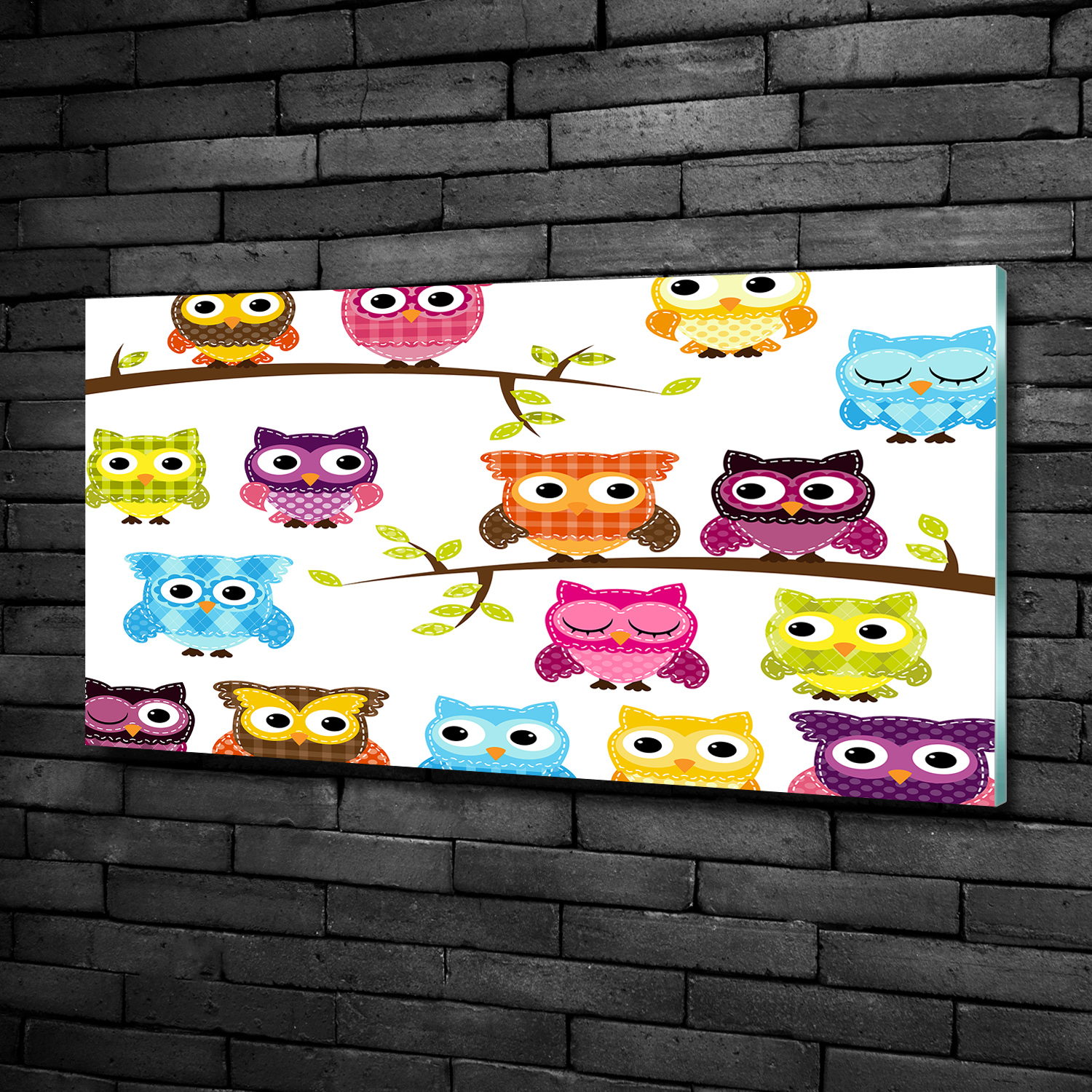 Leinwandbild Kunst-Druck 100x50 Bilder Tiere Eule