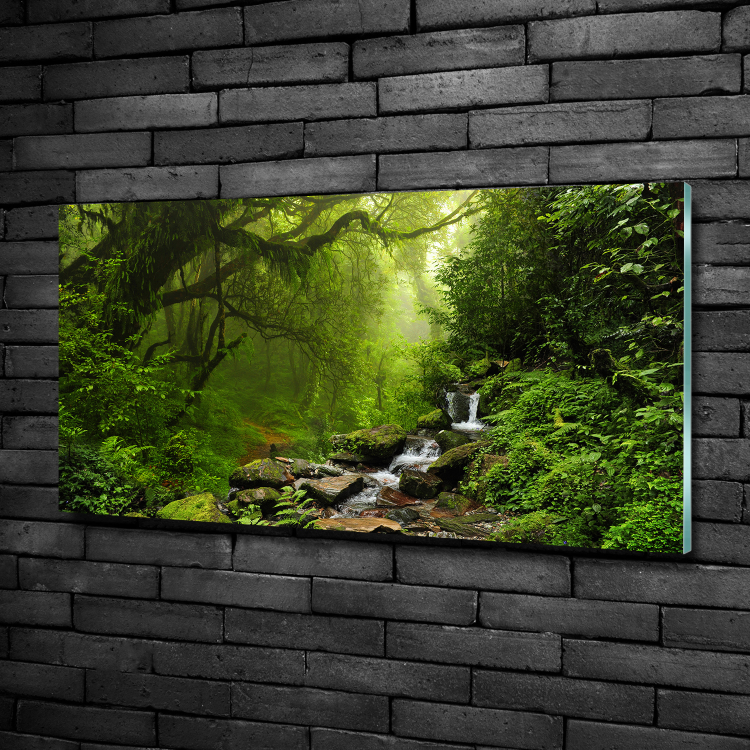 Glas-Bild Wandbilder Druck auf Glas 100x50 Deko Landschaften Dschungel Nepal