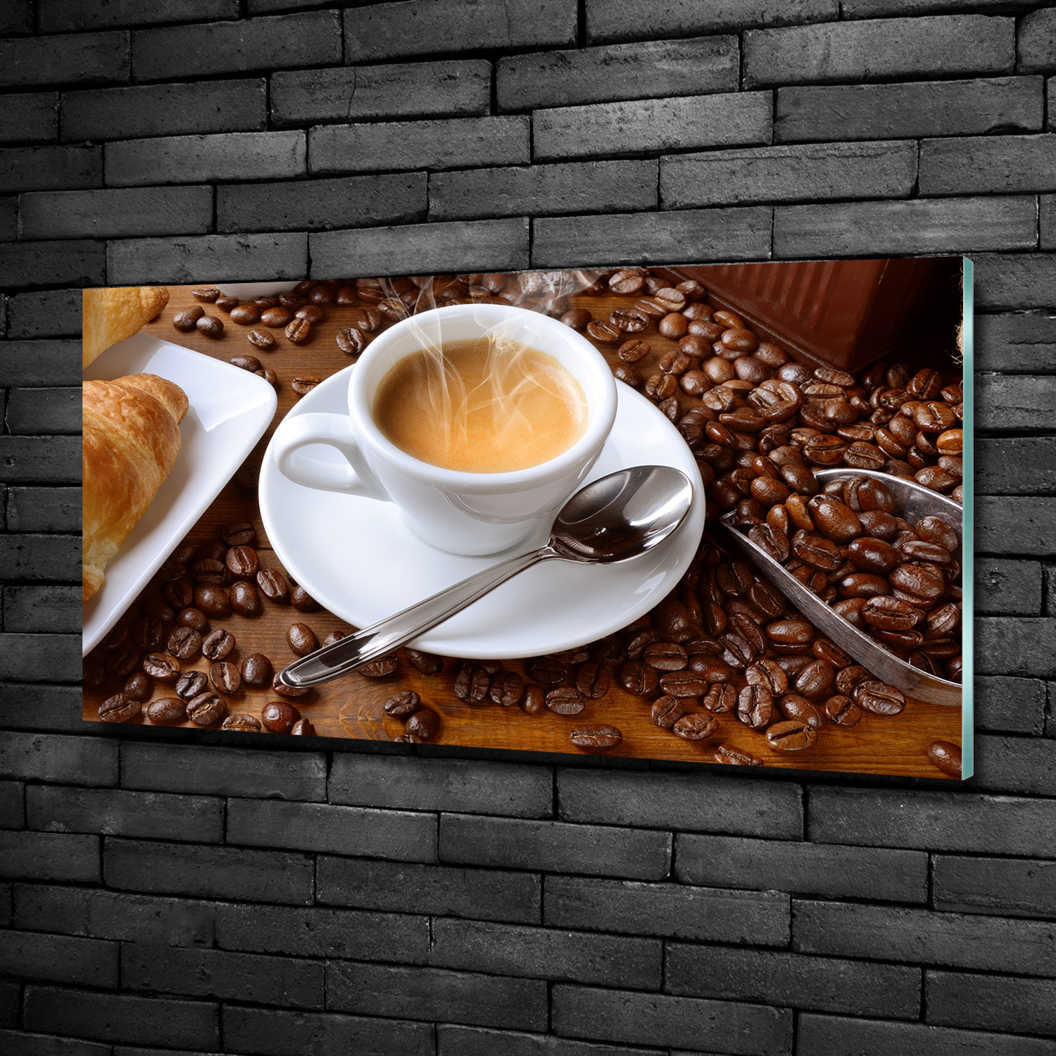 Glas-Bild Wandbilder Druck auf Glas 100x50 Essen /& Getränke Aromatischer Kaffee
