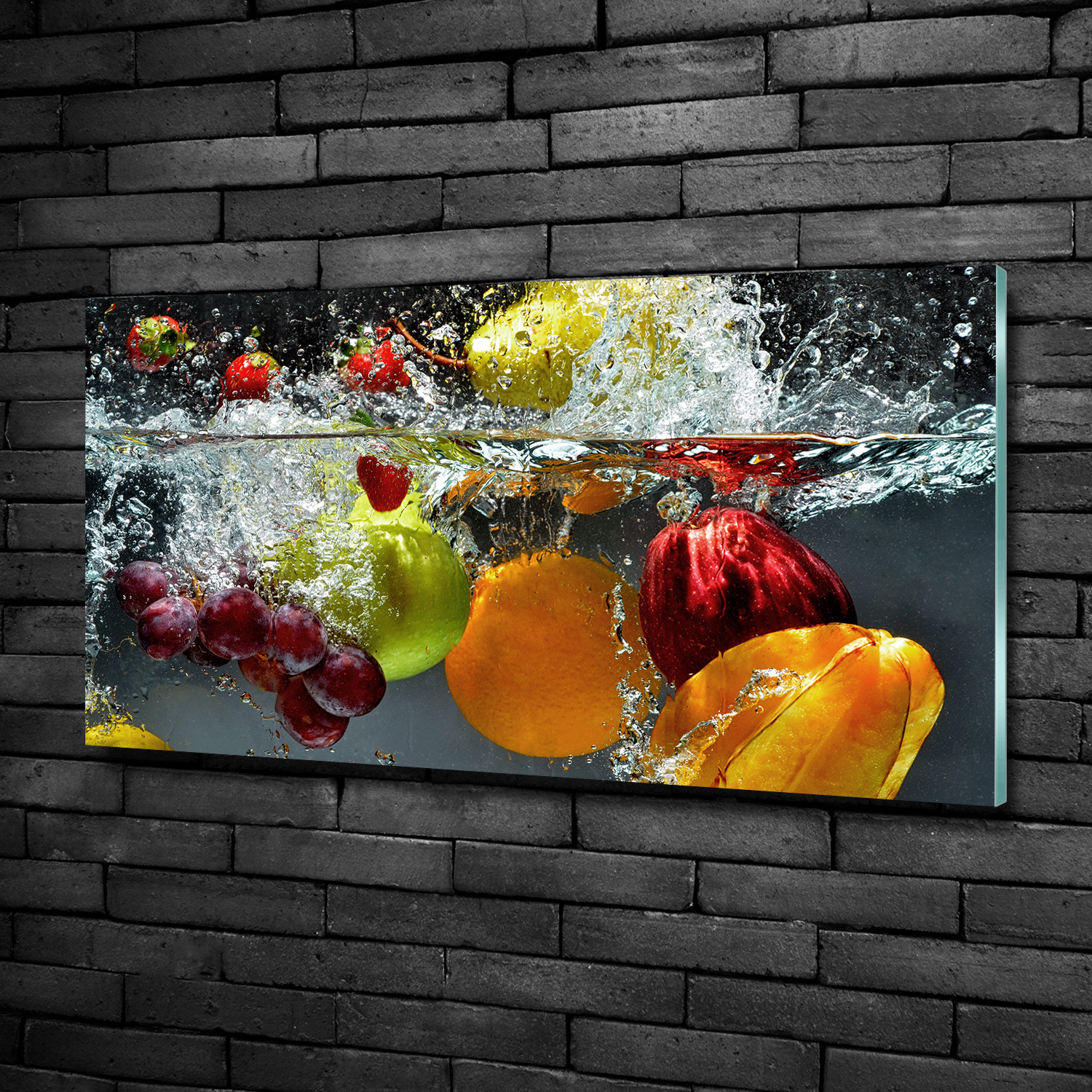 Tulup Panneaux De Cuisine Sur Verre - 120x60 - Fruits Et Légumes