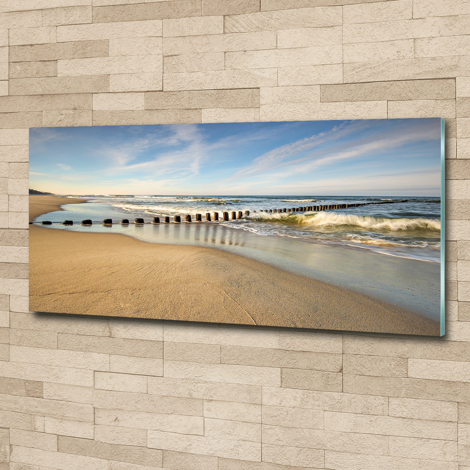 Leinwandbild Kunst-Druck 100x70 Bilder Landschaften Deep Strand