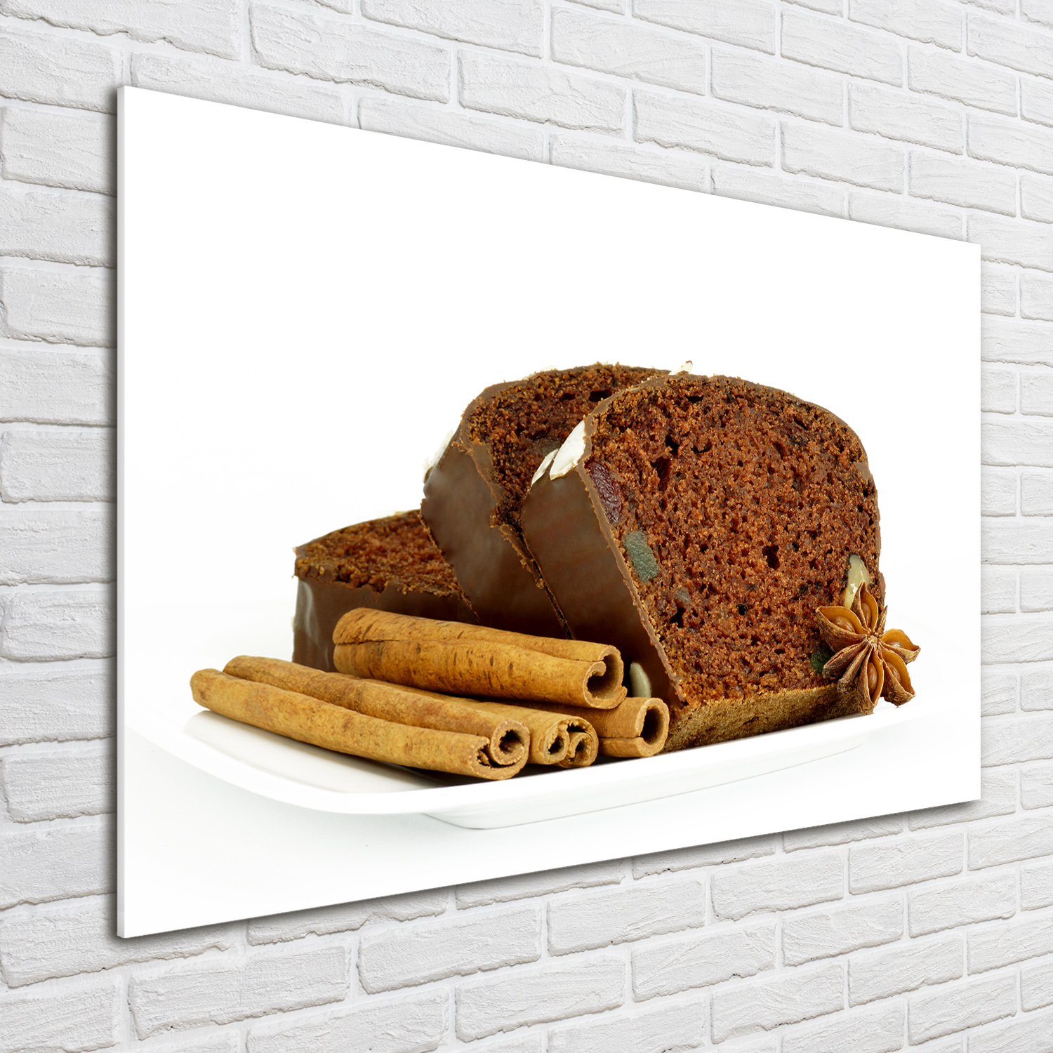 Glas-Bild Wandbilder Druck auf Glas 100x70 Essen & Getränke Lebkuchen Vanille