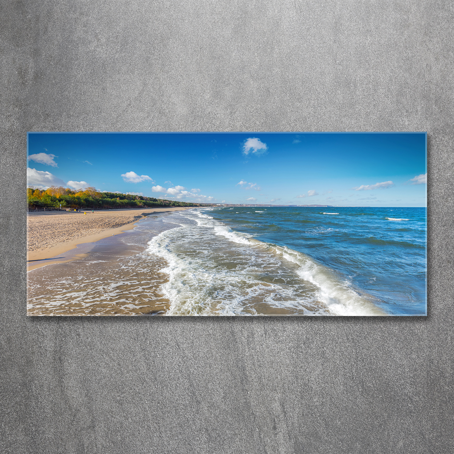 Glas-Bild Wandbilder Druck auf Glas 120x60 Deko Landschaften Ostsee Strand