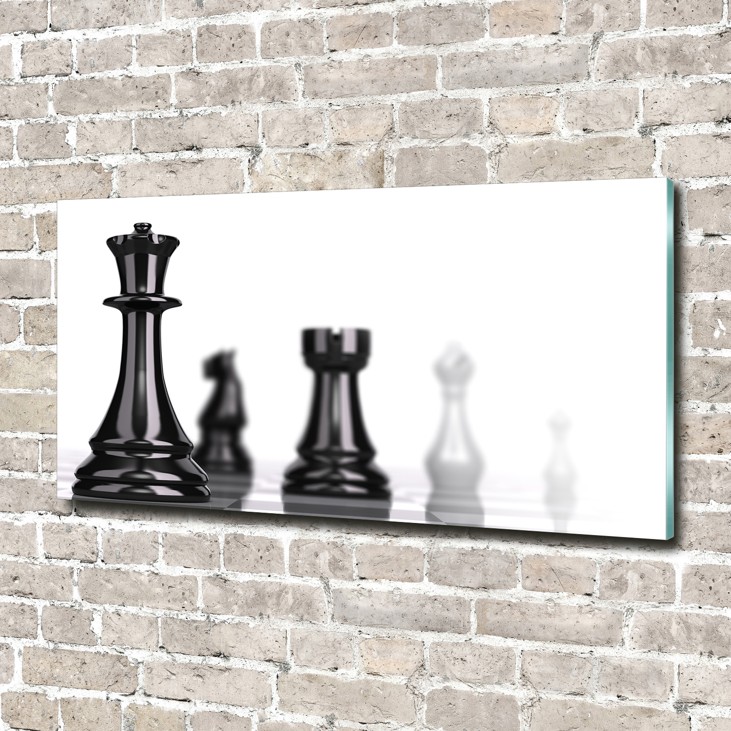Glas-Bild Wandbilder Druck auf Glas 140x70 Deko Sonstige Schachfigur