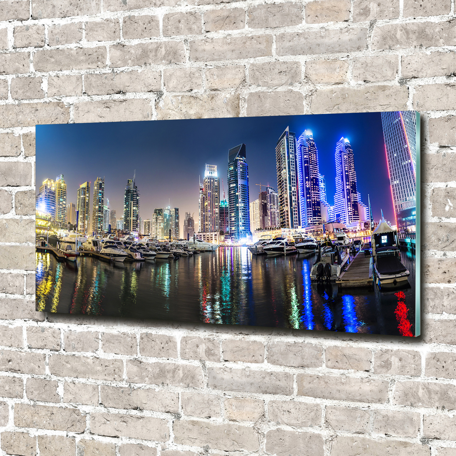 Bilder Auf Leinwand Leinwandbilder Wandbilder Dubai Nacht 01