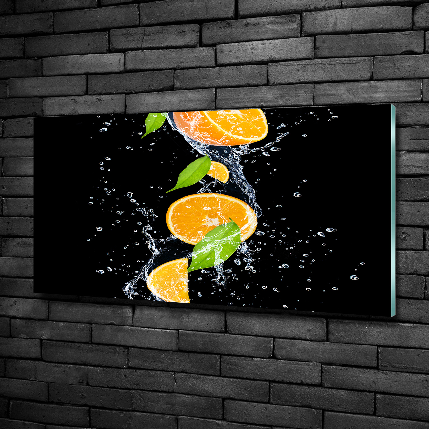 Acrylglas-Bild Wandbilder Druck 100x50 Deko Essen & Getränke Orangen Wasser