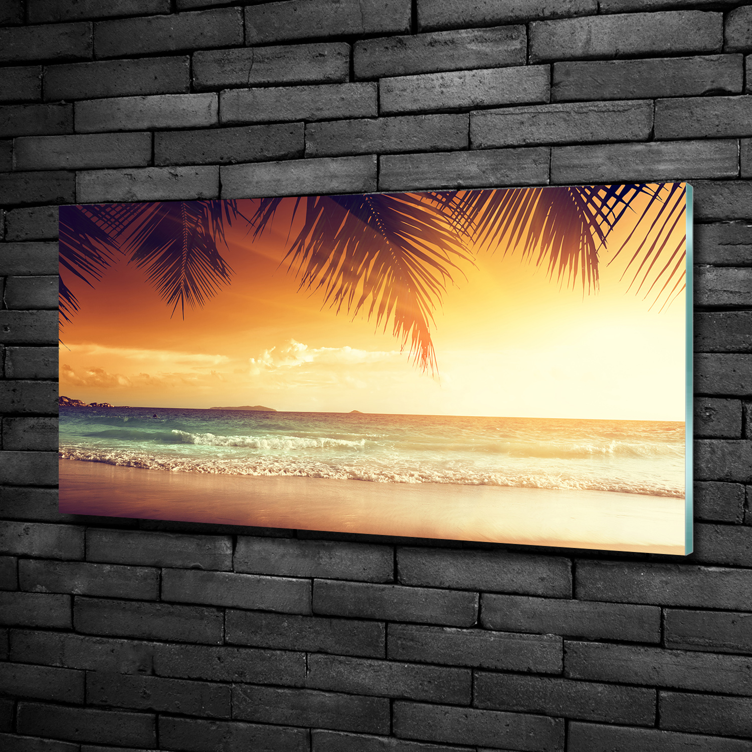 Acrylglas-Bild Wandbilder Druck 100x50 Deko Landschaften Tropischer Strand