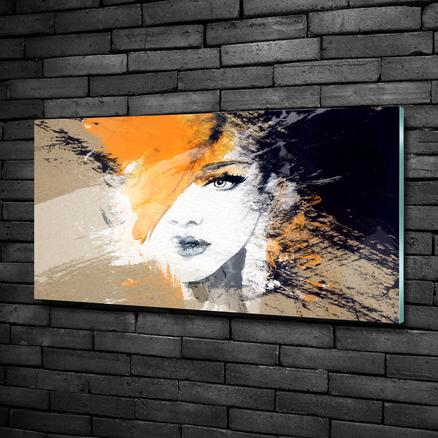 Acrylglas-Bild Wandbilder Druck 100x50 Deko Kunst Portrait einer Frau