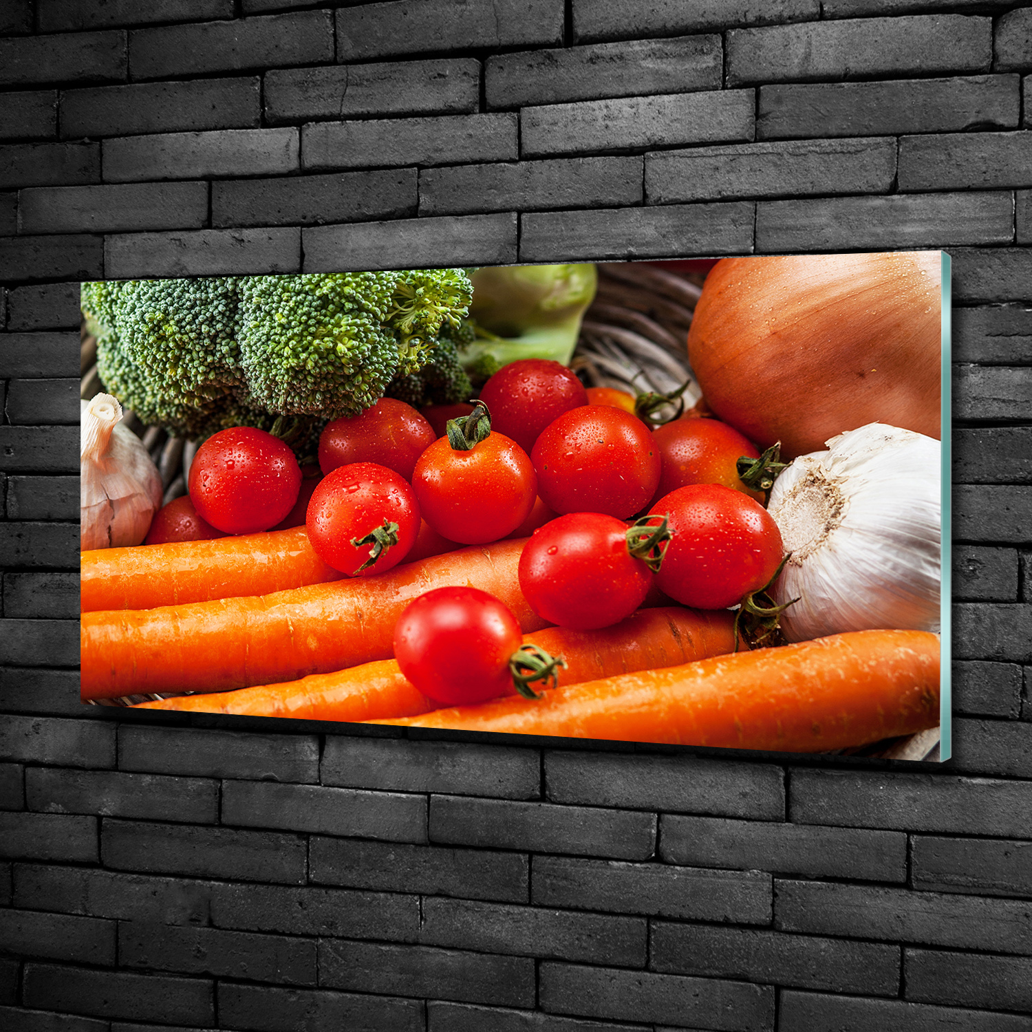 Wandbild aus Plexiglas® Druck auf Acryl 100x50 Essen & Getränke Gemüse