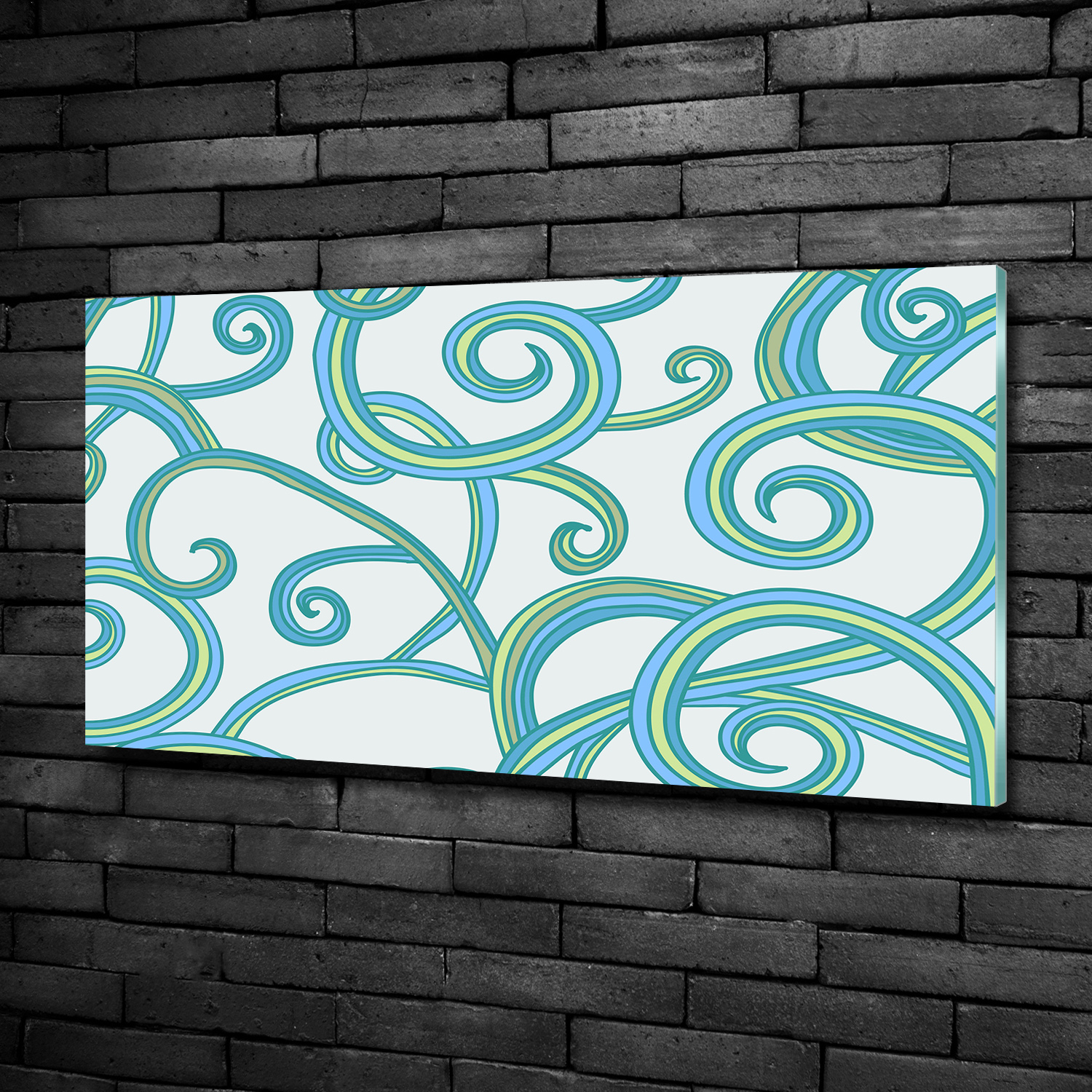 Wandbild aus Plexiglas® Druck auf Acryl 100x50 Sonstige Abstrakte Spiralen