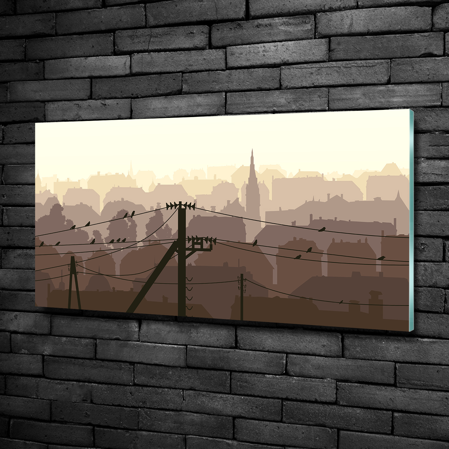 Wandbild aus Plexiglas® Druck auf Acryl 100x50 Stadt