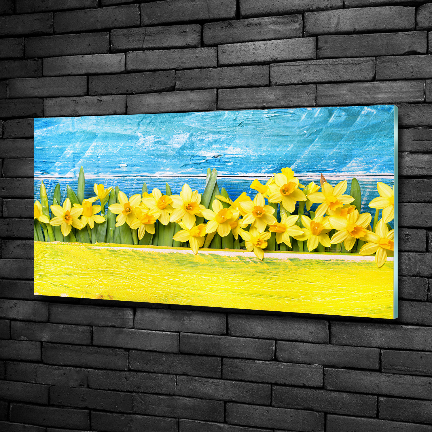 Wandbild aus Plexiglas® Druck auf Acryl 100x50 Blumen & Pflanzen Narzissen