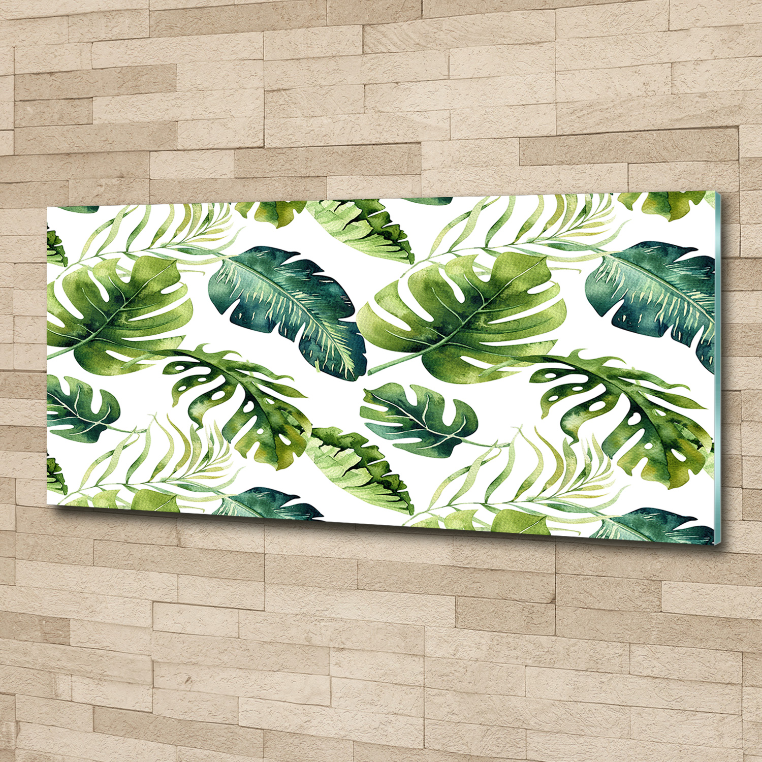 Acrylglas-Bild Wandbilder Druck 125x50 Deko Blumen & Pflanzen Tropische Blätter