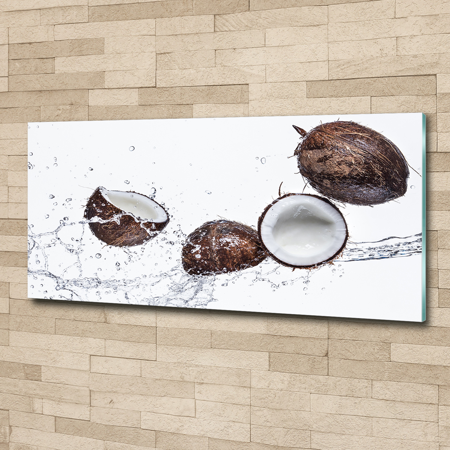 Acrylglas-Bild Wandbilder Druck 125x50 Deko Essen & Getränke Kokosnuss Wasser