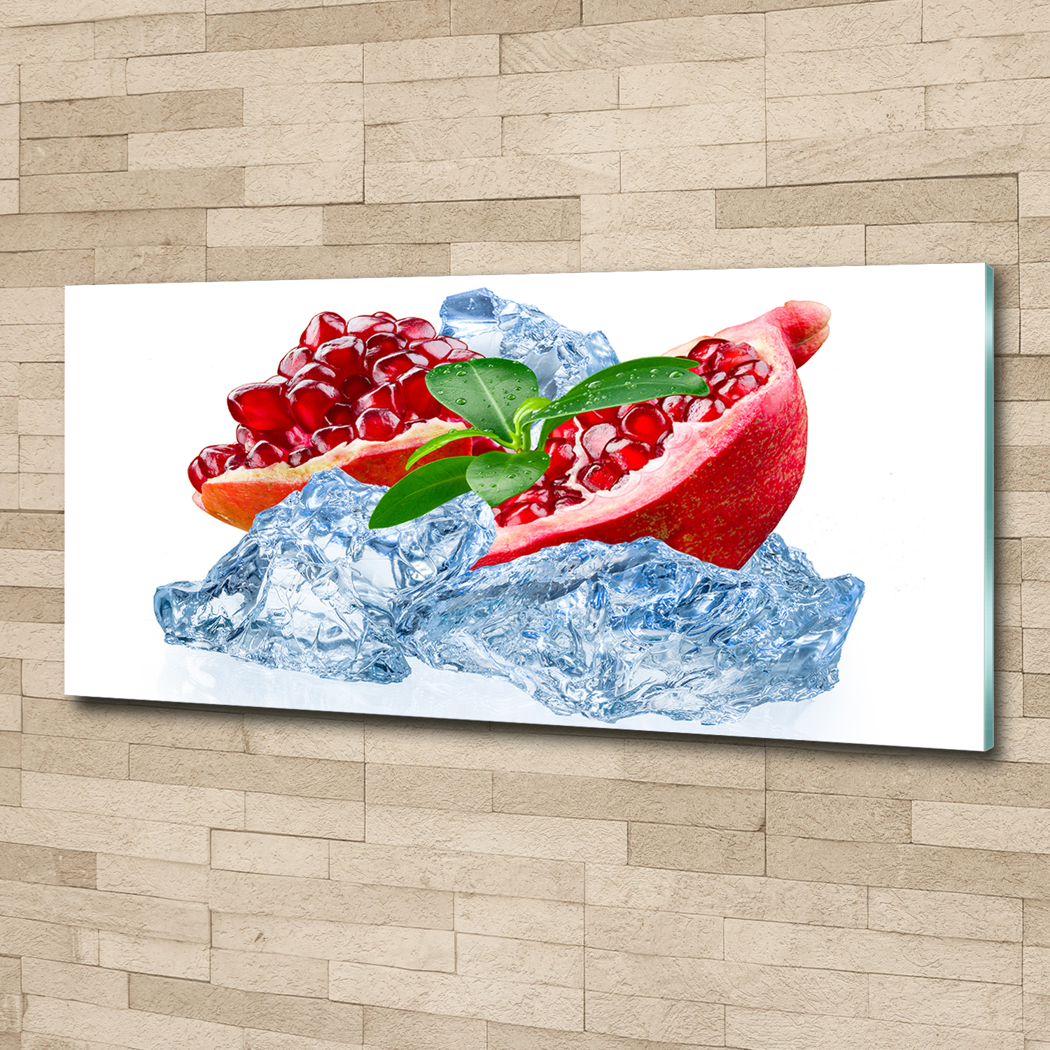 Acrylglas-Bild Wandbilder Druck 125x50 Deko Essen & Getränke Granatapfel Eis