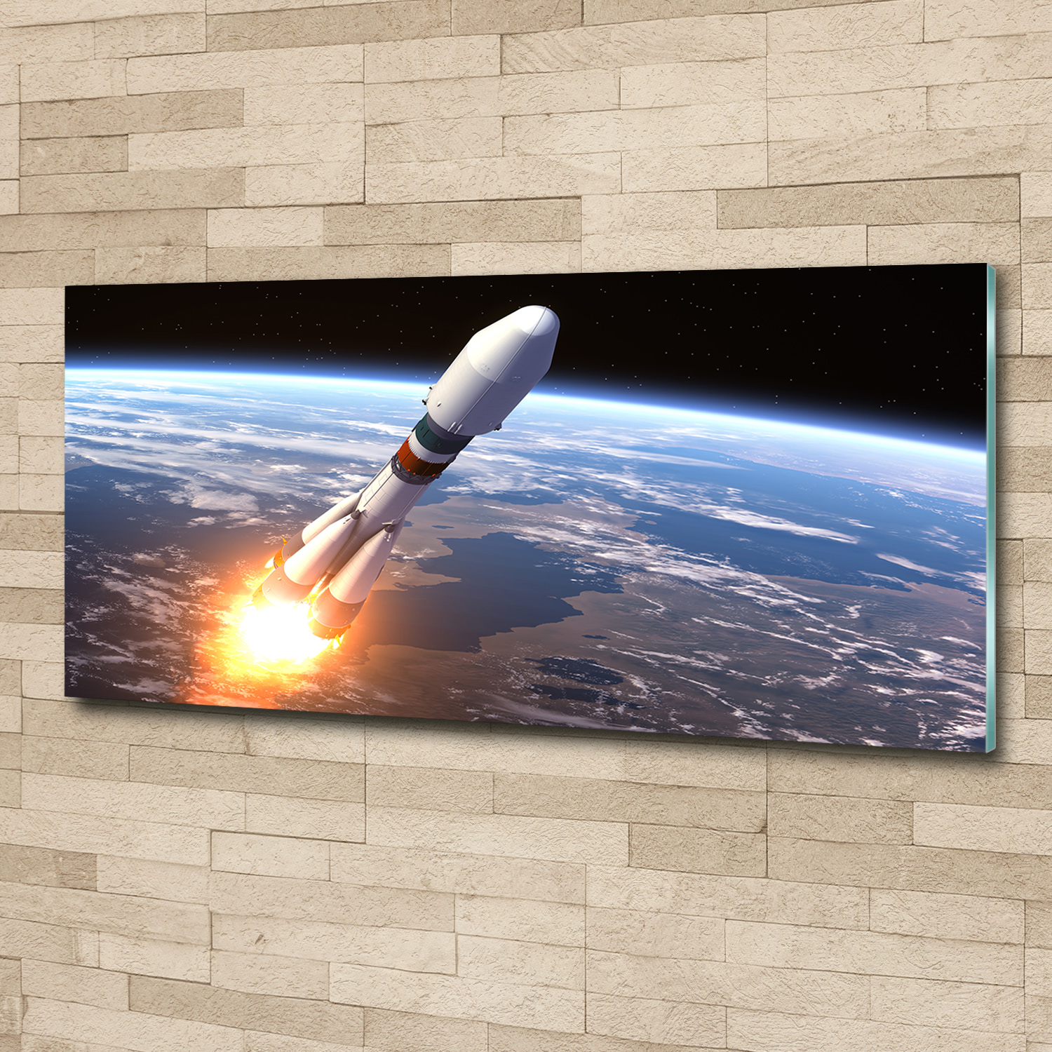Acrylglas-Bild Wandbilder Druck 125x50 Weltall & Science-Fiction Weltraumrakete