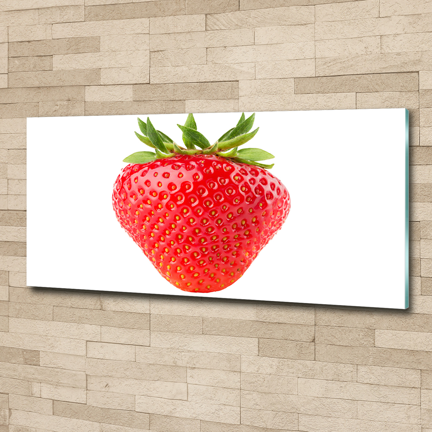 Acrylglas-Bild Wandbilder Druck 125x50 Deko Essen & Getränke Erdbeere