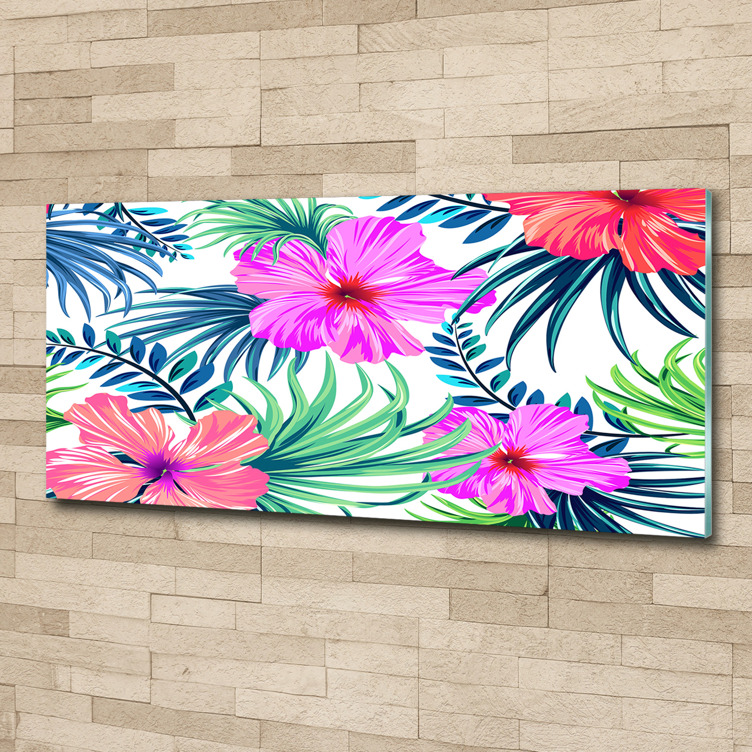 Acrylglas-Bild Wandbilder Druck 125x50 Deko Blumen & Pflanzen Hawaii Blumen