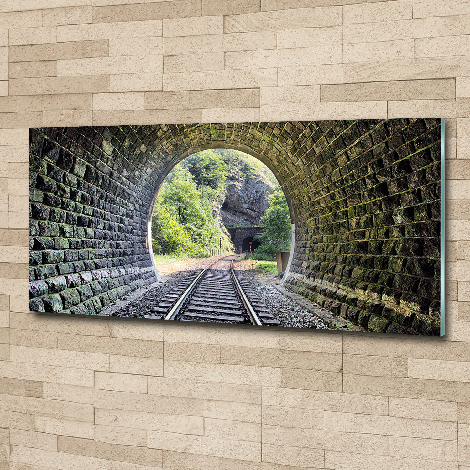 Acrylglas-Bild Wandbilder Druck 125x50 Deko Sehenswürdigkeiten Eisenbahntunnel
