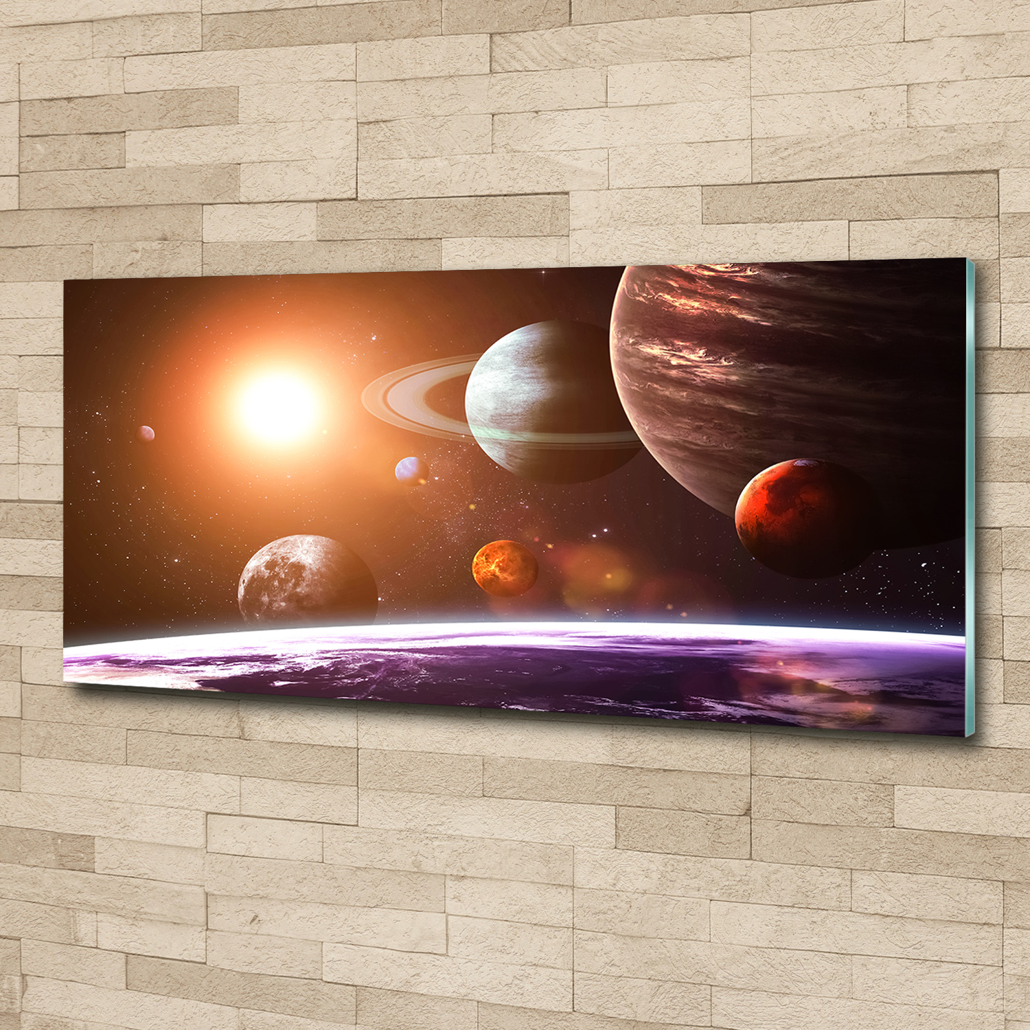 Acrylglas-Bild Wandbilder Druck 125x50 Weltall & Science-Fiction Sonnensystem