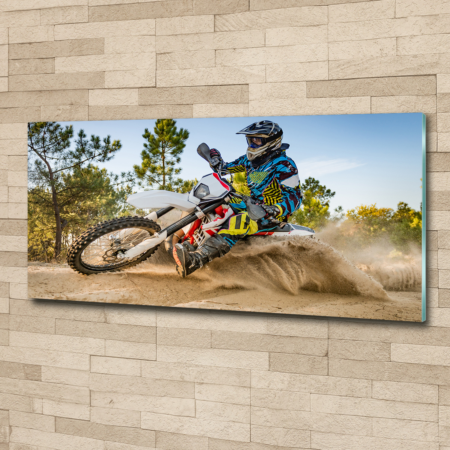 Acrylglas-Bild Wandbilder Druck 125x50 Deko Sport Motocross