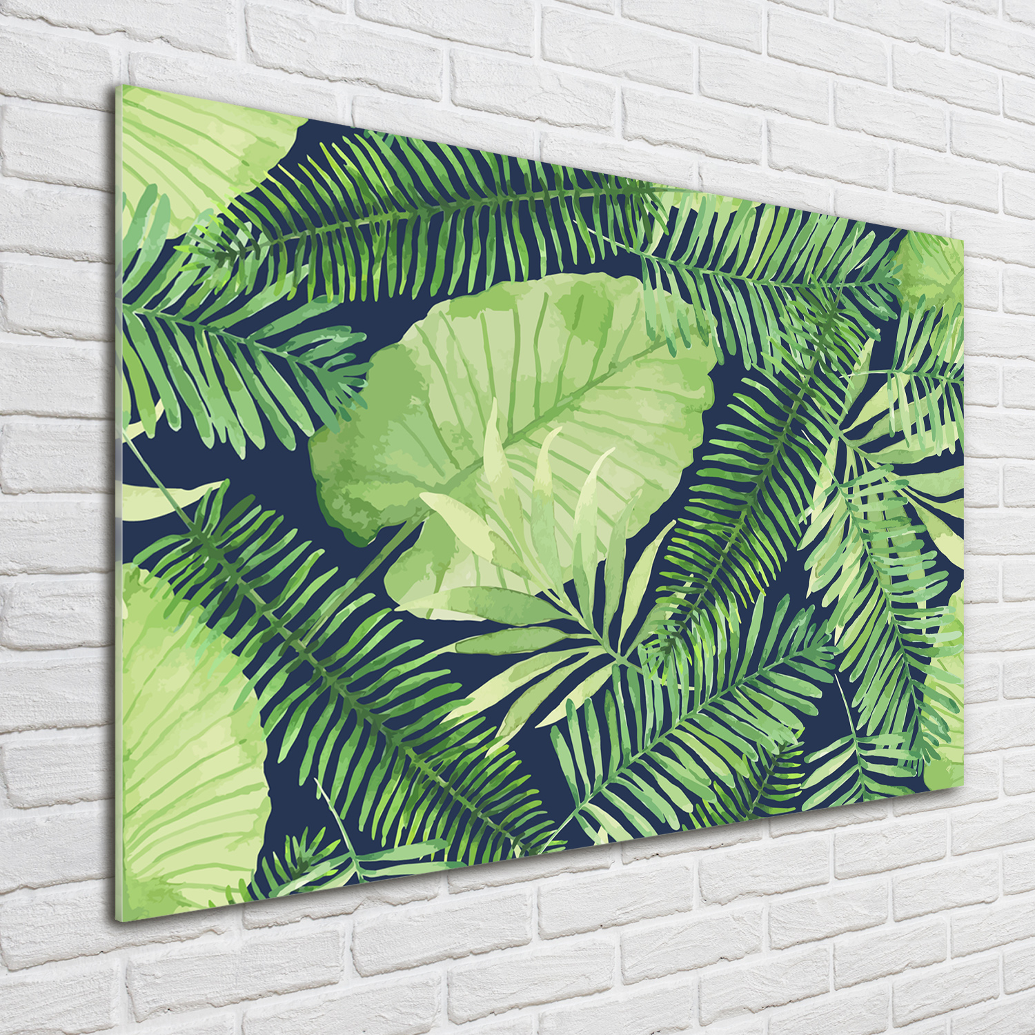 Acrylglas-Bild Wandbilder Druck 100x70 Deko Blumen & Pflanzen Tropische Blätter