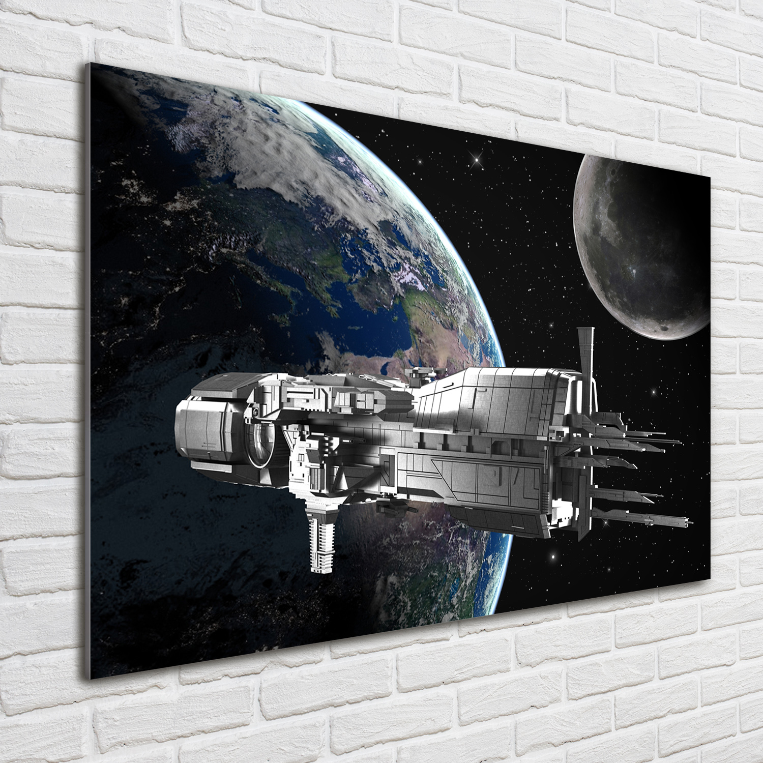 Acrylglas-Bild Wandbilder Druck 100x70 Deko Weltall & Science-Fiction Raumschiff