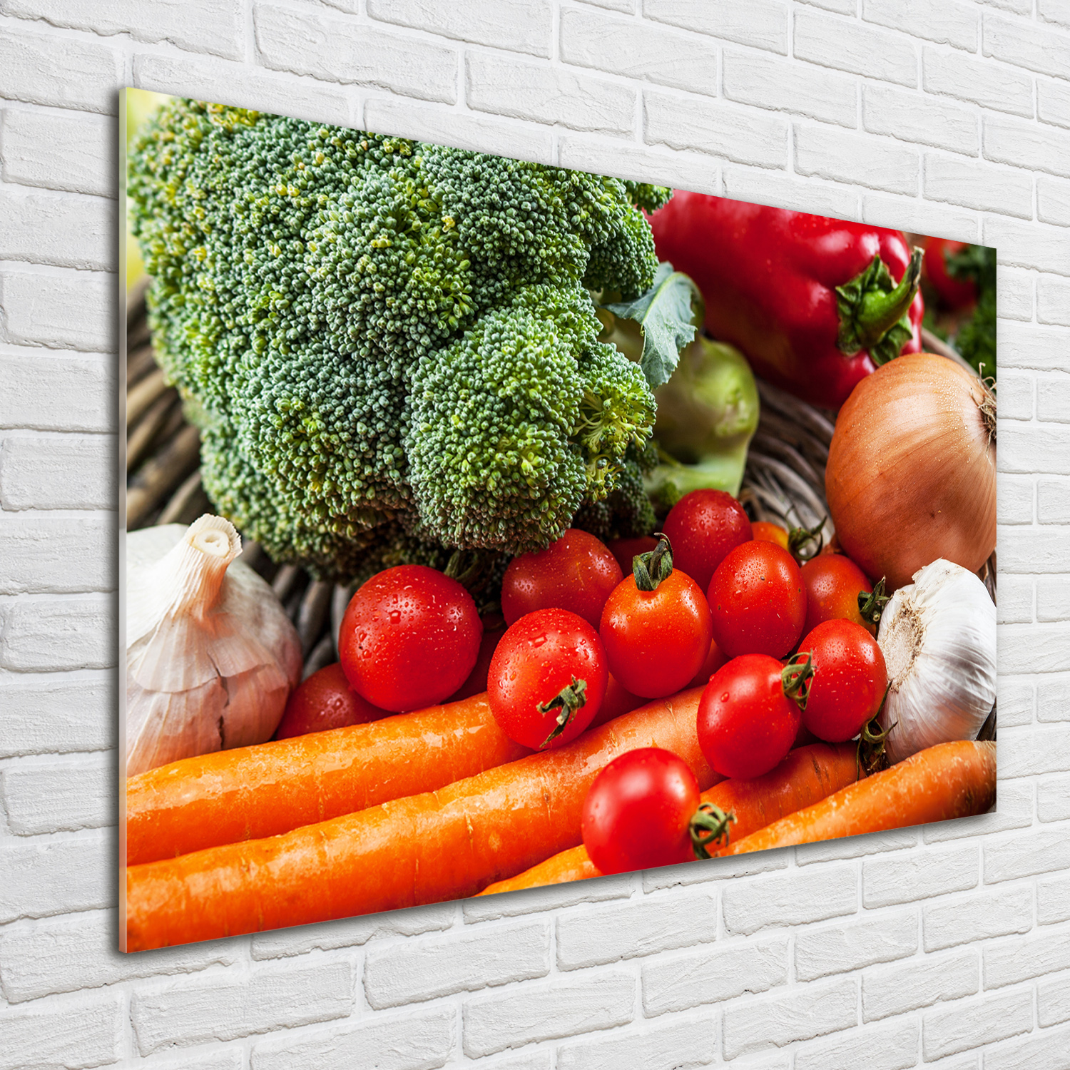 Wandbild aus Plexiglas® Druck auf Acryl 100x70 Essen & Getränke Gemüse