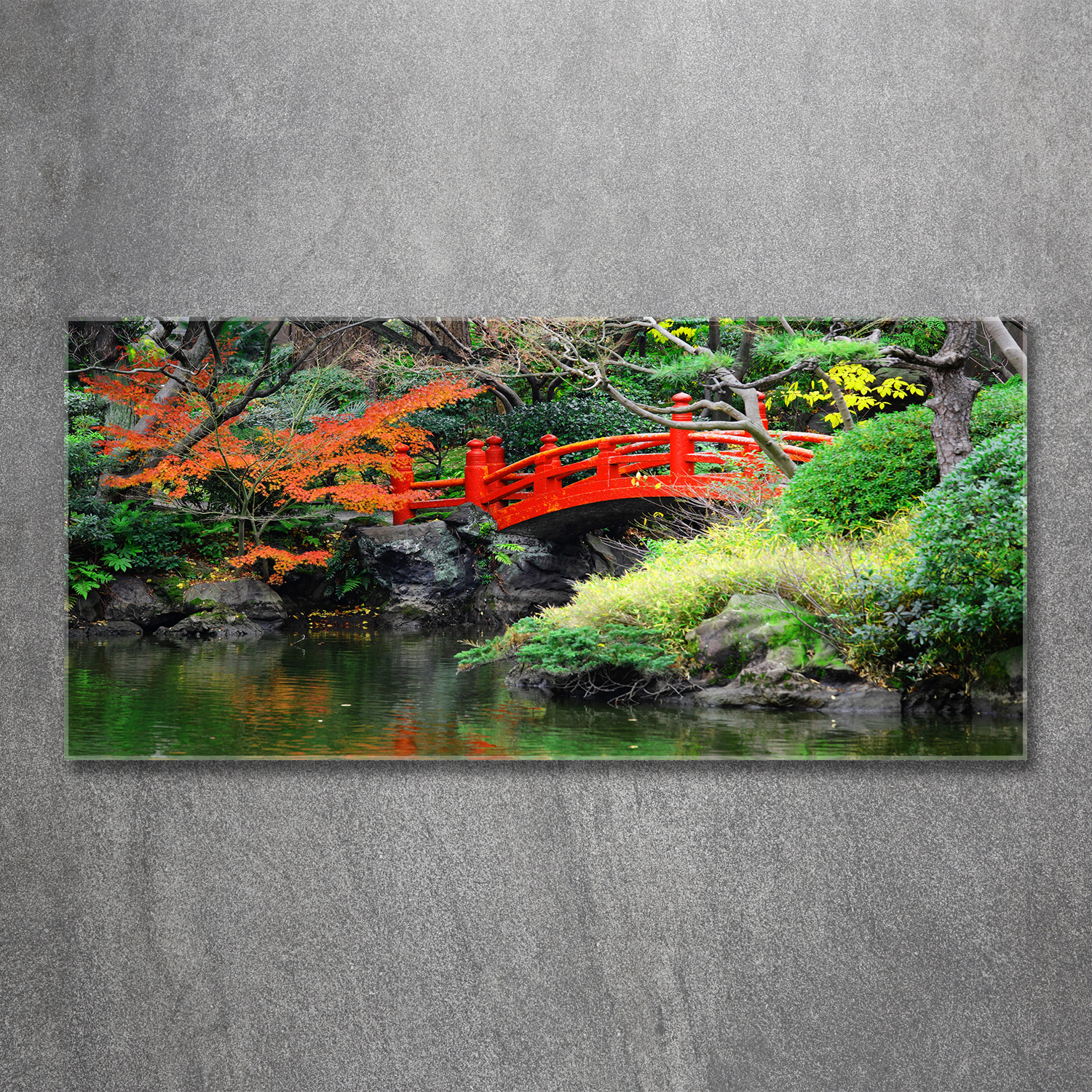 Wandbild aus Plexiglas® Druck auf Acryl 120x60 Landschaften Japanischer Garten