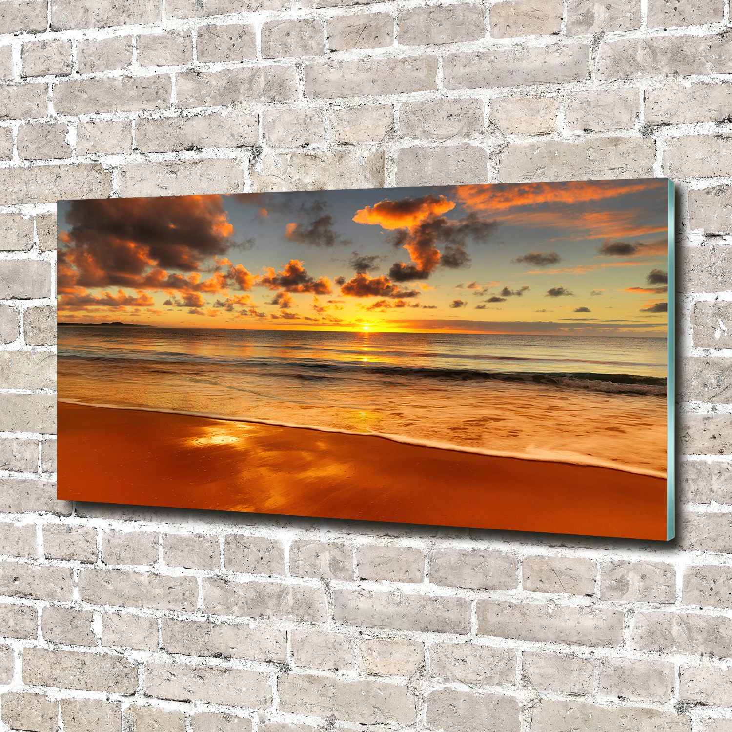 Acrylglas-Bild Wandbilder Druck 140x70 Deko Landschaften Sonnenuntergang
