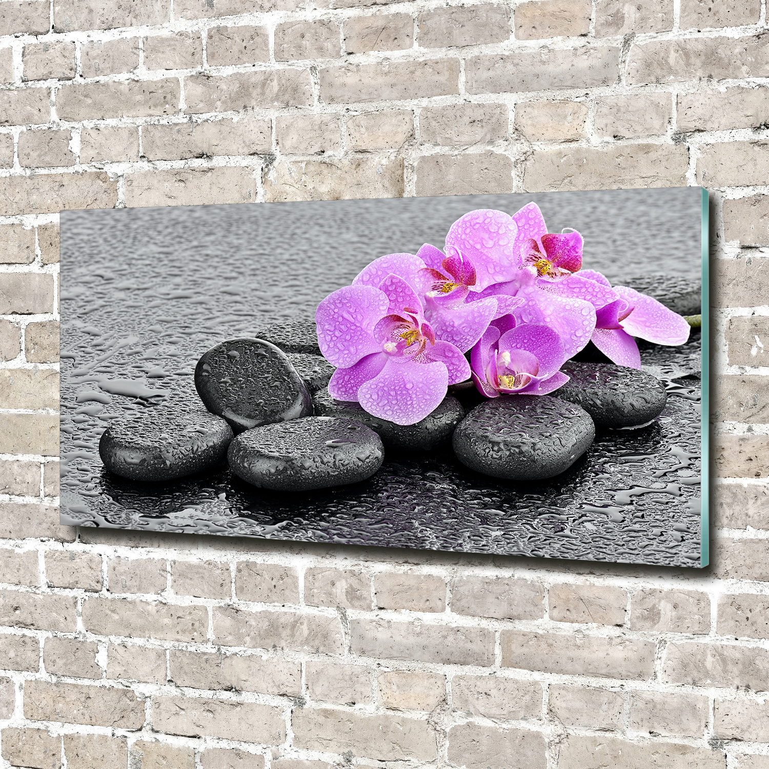 Wandbild Glas-Bild Druck auf Glas 100x50 Deko Blumen /& Pflanzen Rosa Orchidee