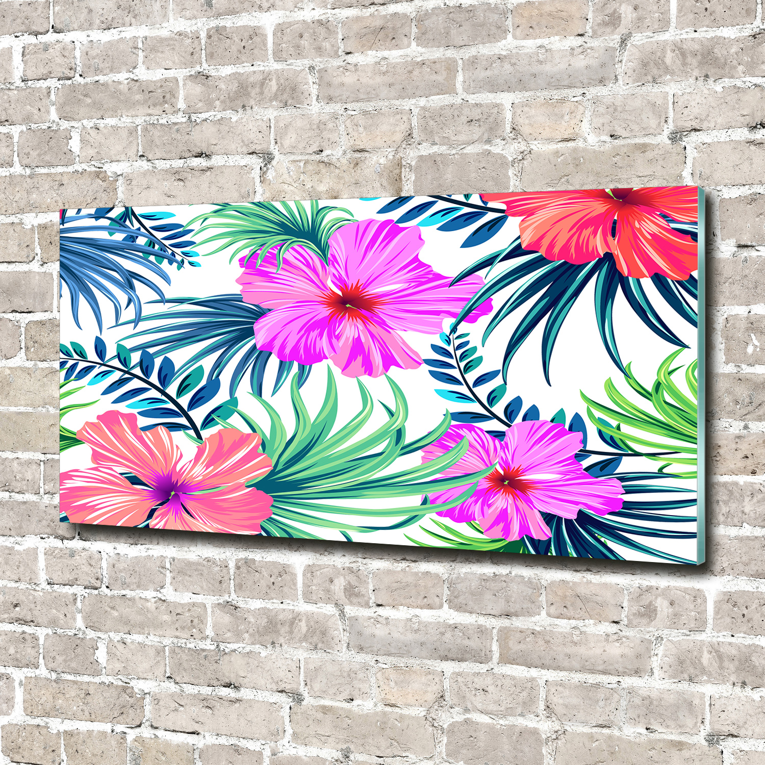 Acrylglas-Bild Wandbilder Druck 140x70 Deko Blumen & Pflanzen Hawaii Blumen