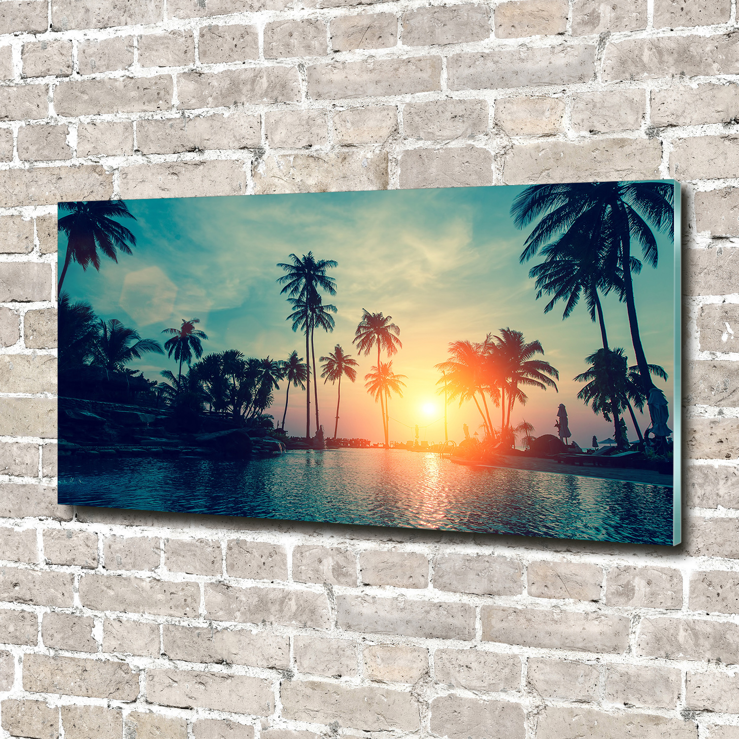 Wandbild aus Plexiglas® Druck auf Acryl 140x70 Landschaften Wald in der Sonne