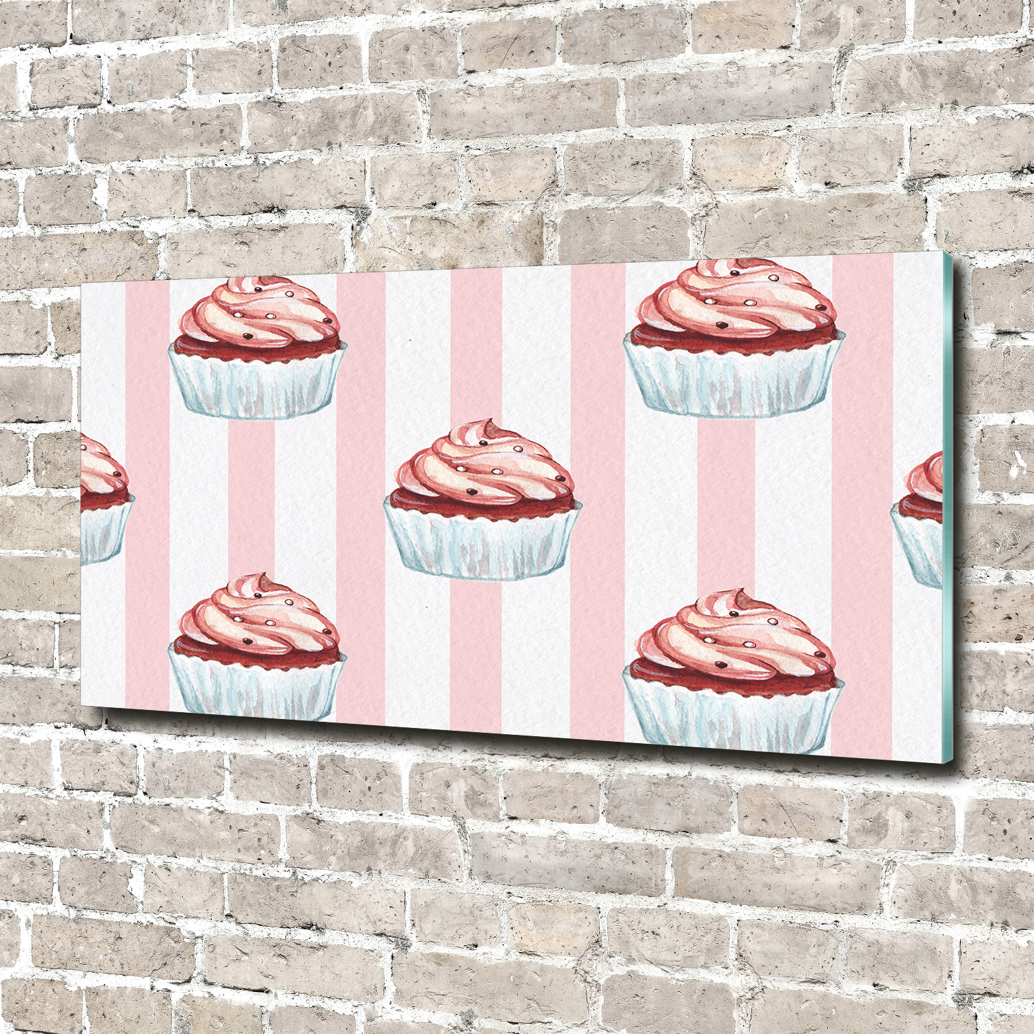 Wandbild aus Plexiglas® Druck auf Acryl 140x70 Essen & Getränke Muffins