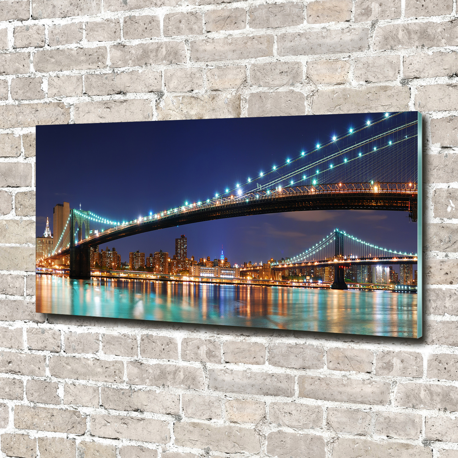 Wandbild aus Plexiglas® Druck auf Acryl 140x70 Manhattan New York
