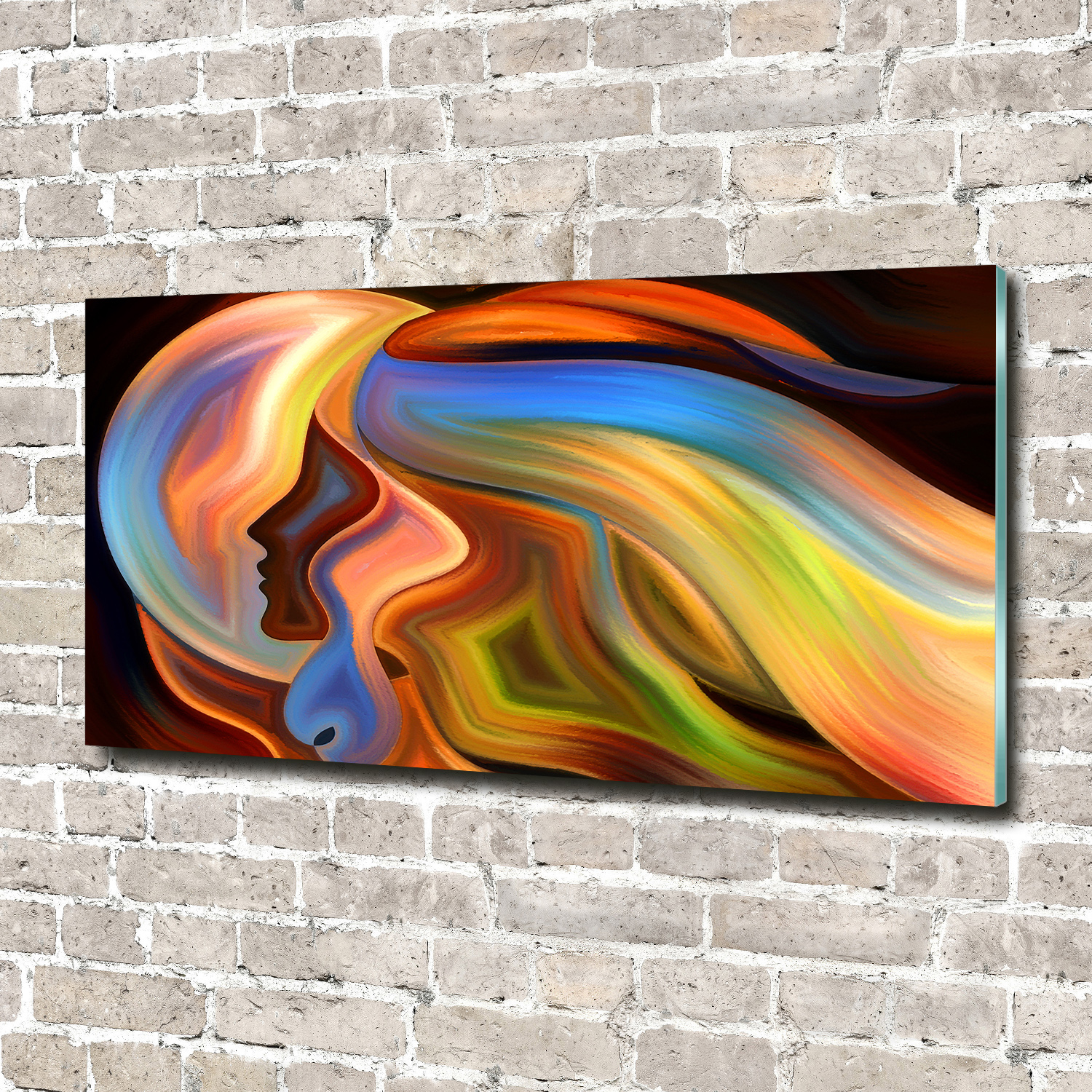 Wandbild aus Plexiglas® Druck auf Acryl 140x70 Kunst Abstraktion