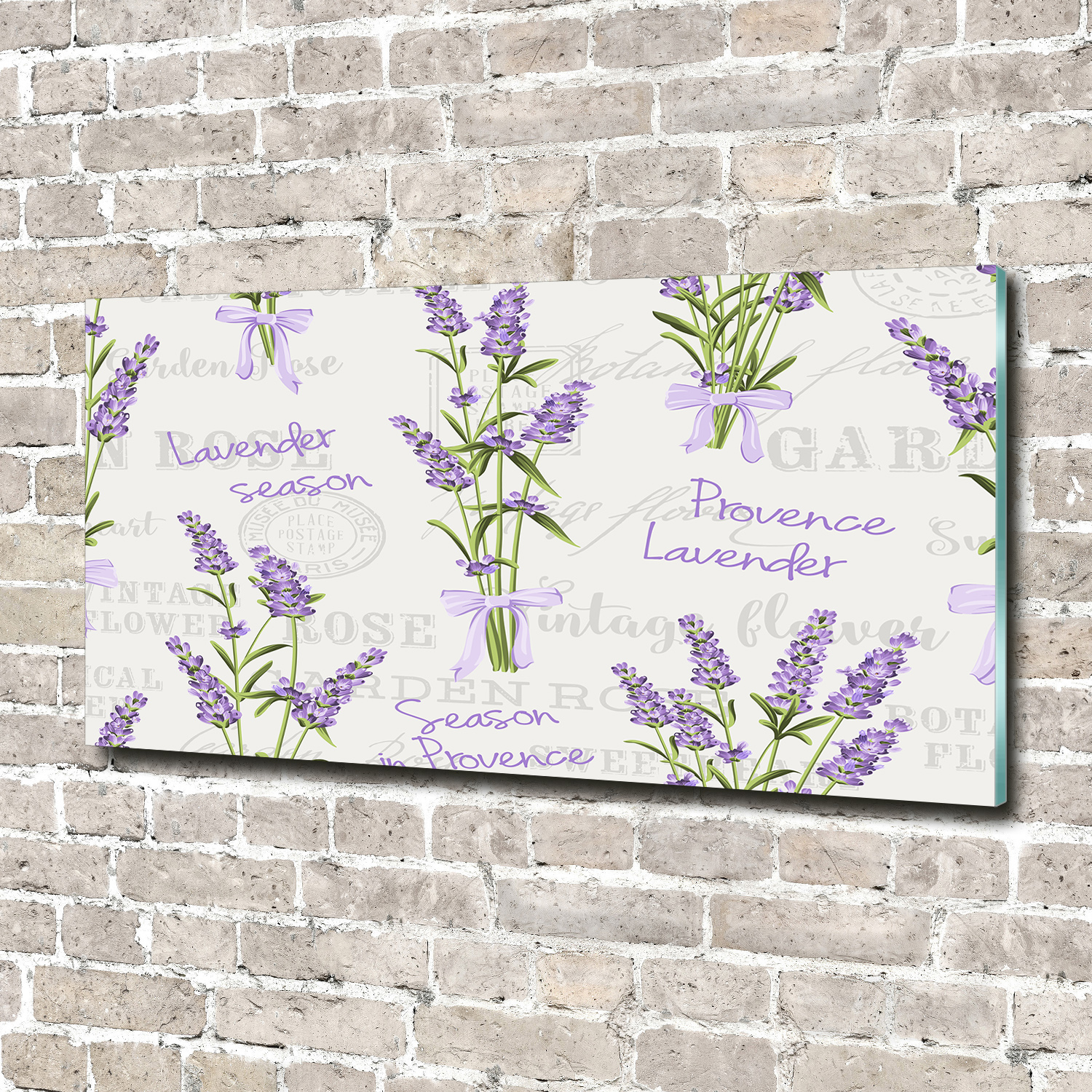 Wandbild aus Plexiglas® Druck auf Acryl 140x70 Blumen & Pflanzen Lavendel