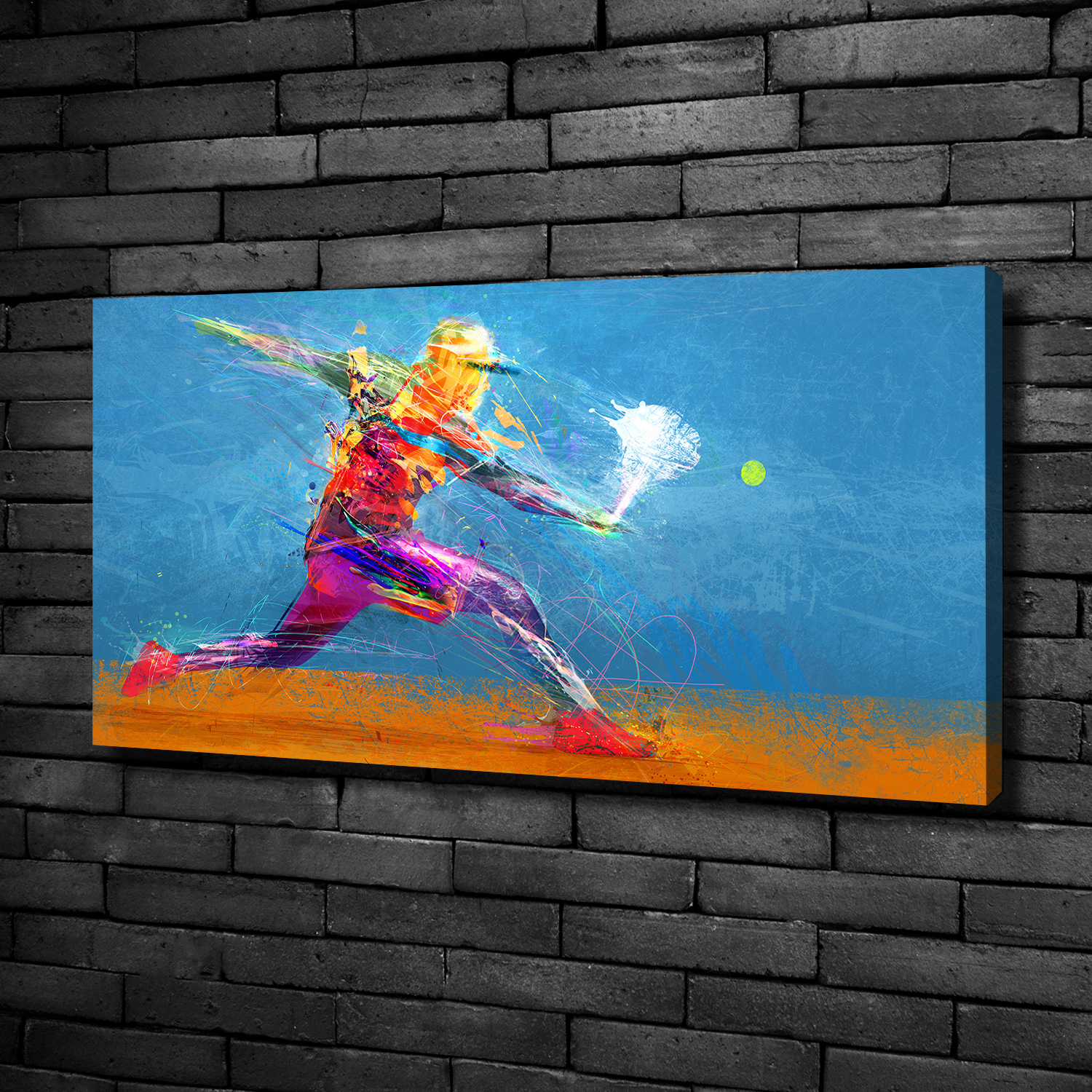 Tulup Canvas Print Wall Art 100x50 - Tennis player | eBay UK