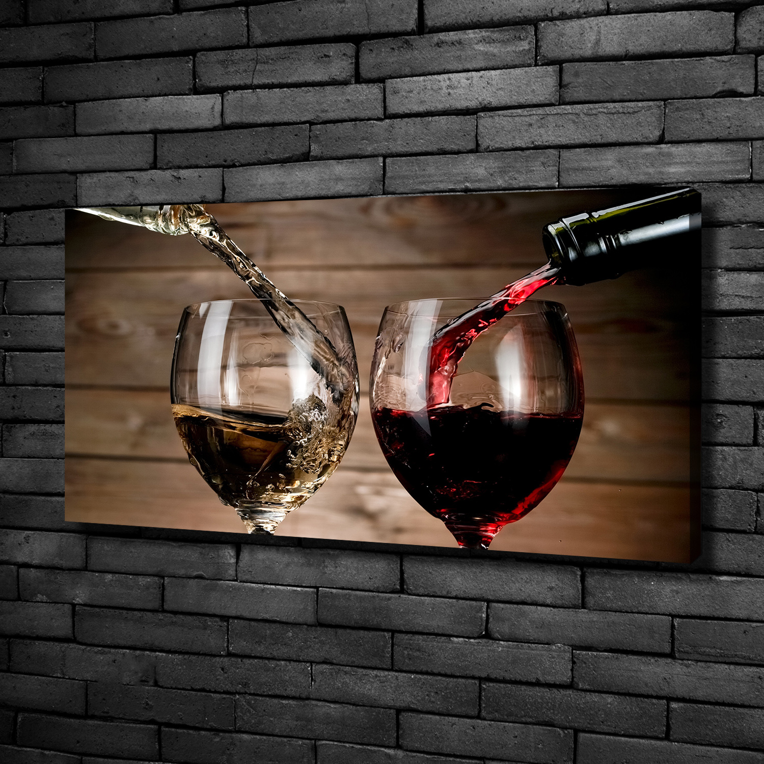 Leinwandbild Kunst-Druck 100x50 Bilder Essen & Getränke Wein Gläser | eBay