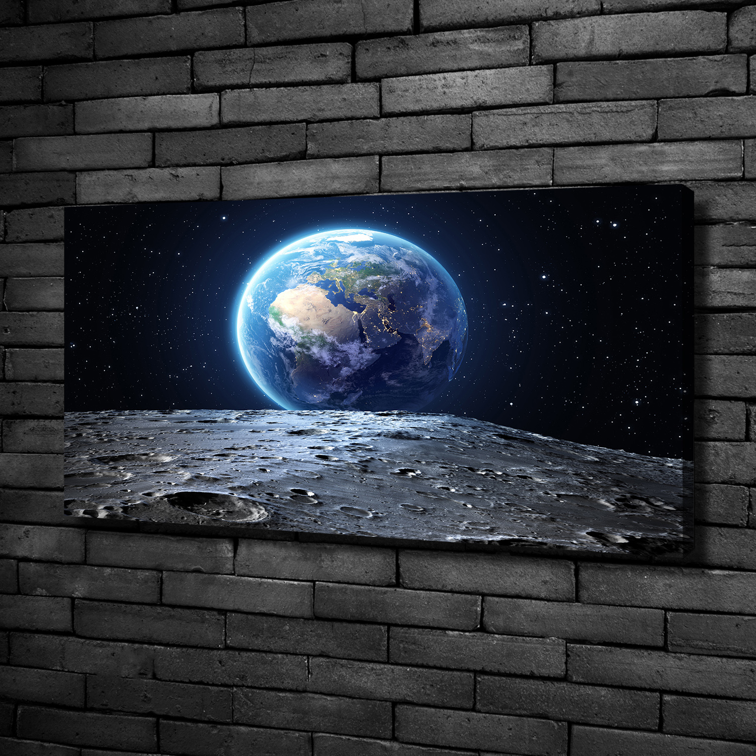 Leinwandbild Kunst-Druck 100x50 Bilder Weltall Planet Erde | eBay