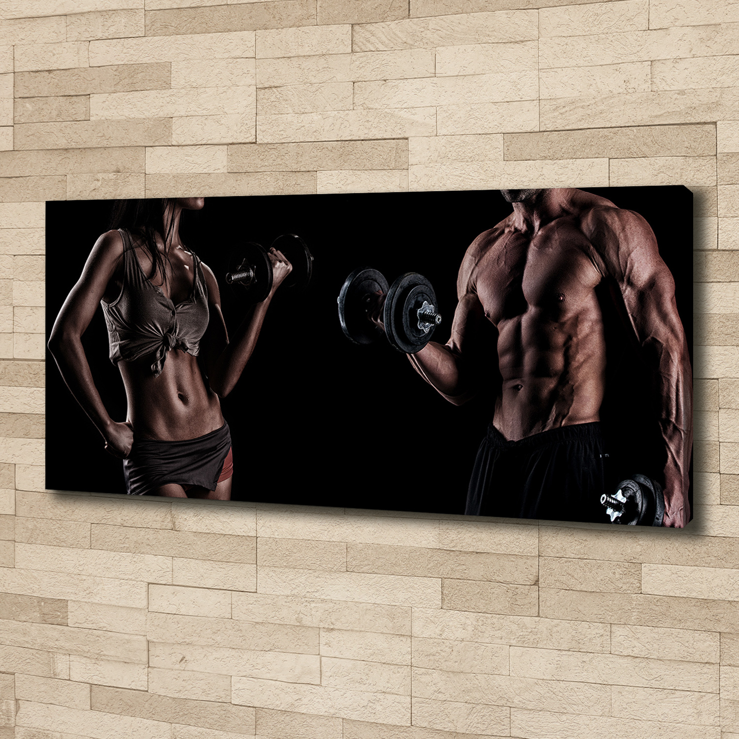 Leinwandbild Kunst-Druck 125x50 Bilder Sport Bodybuilding