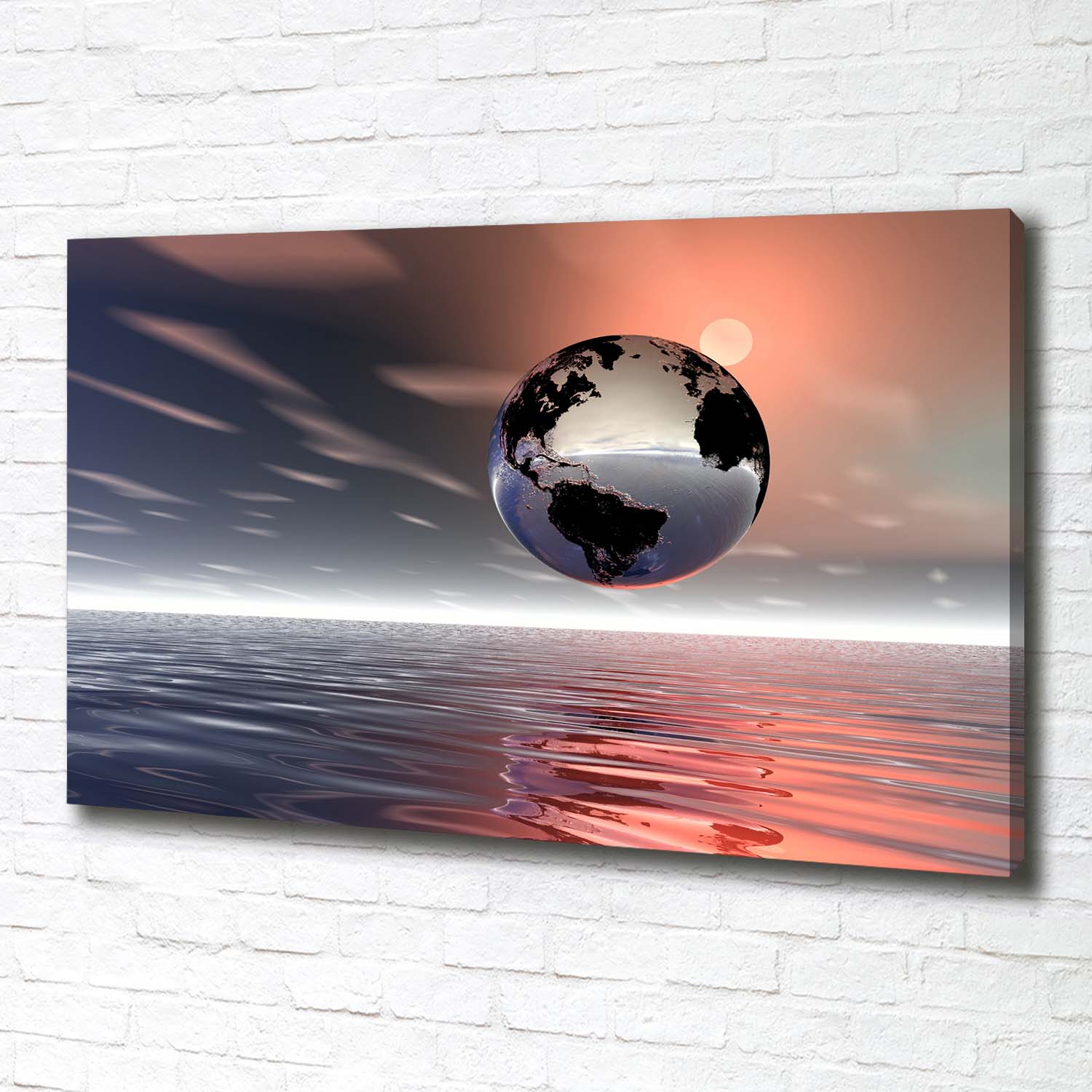 Leinwandbild Kunst-Druck 100x70 Bilder Weltall Planet Erde
