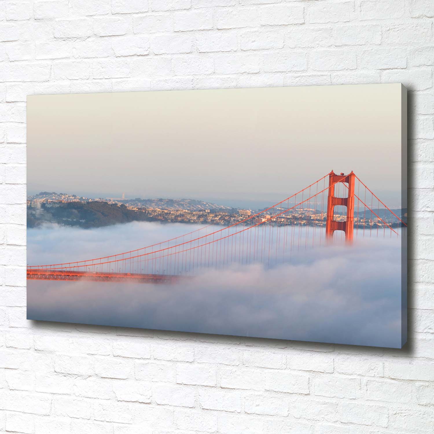 Leinwandbild Kunst-Druck 100x70 Bilder San Francisco Brücke