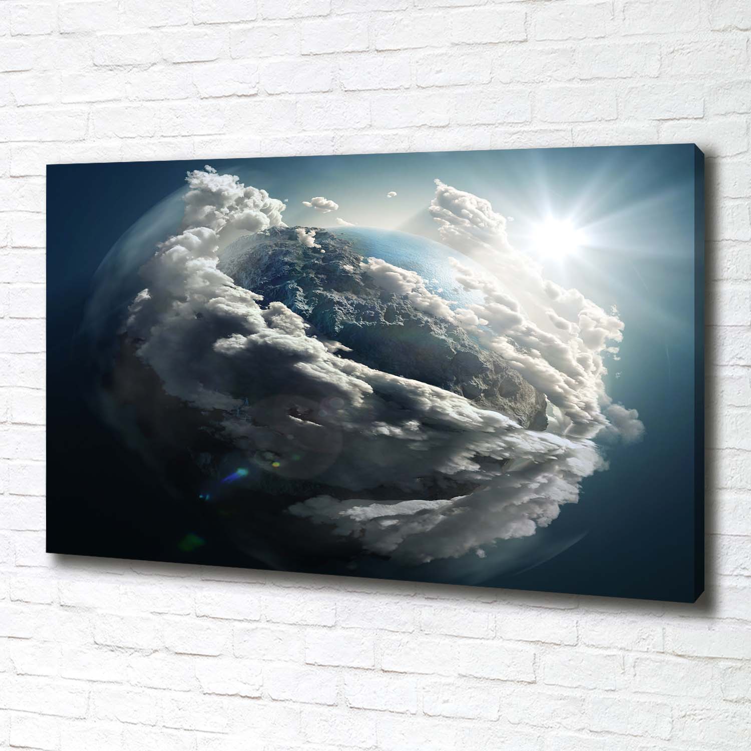 Leinwandbild Kunst-Druck 100x50 Bilder Weltall Planet Erde