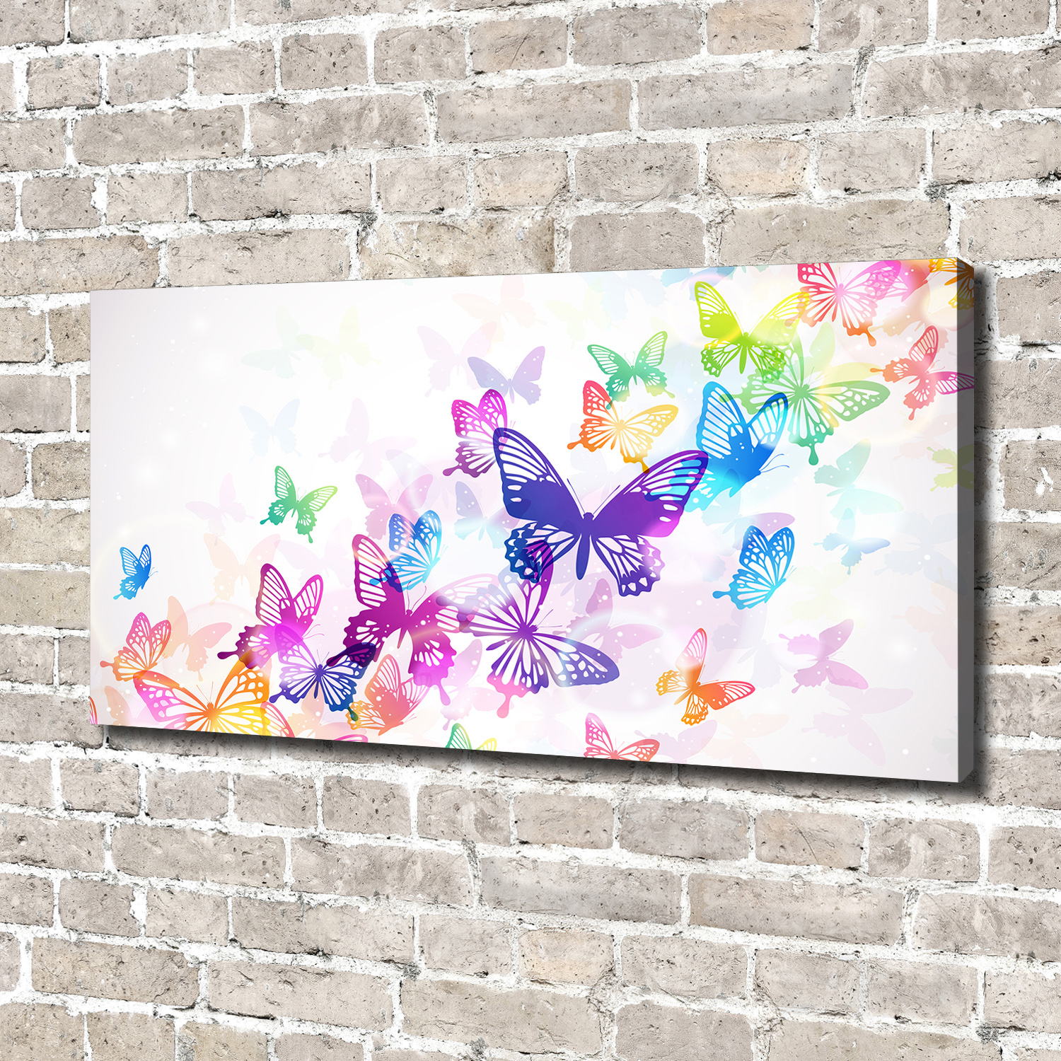 Leinwandbild Kunst-Druck 140x70 Bilder Tiere Bunte Schmetterlinge