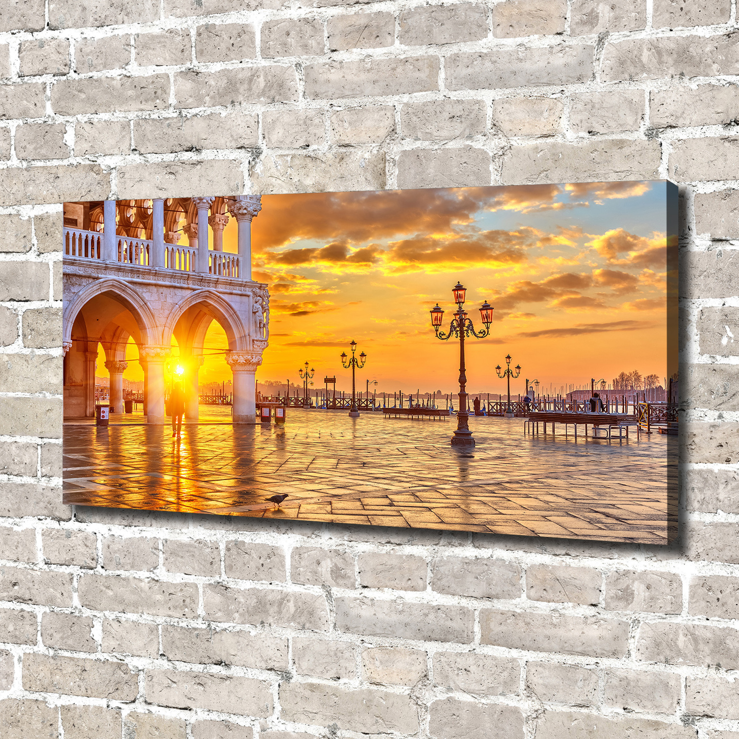 Leinwandbild Kunst-Druck 140x70 Bilder Venedig Italien