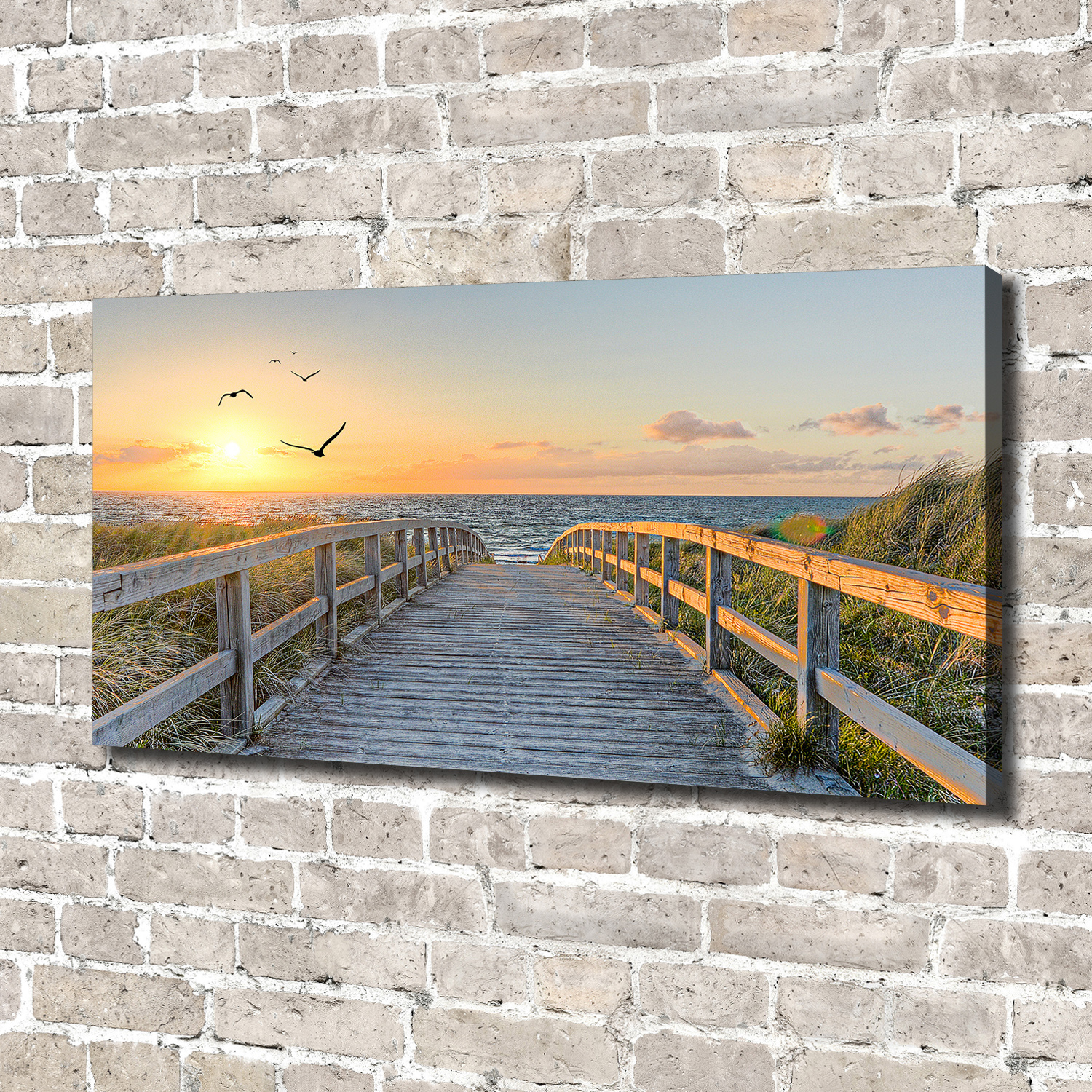 Leinwandbild Kunst-Druck 140x70 Bilder Landschaften Weg zum Strand | eBay