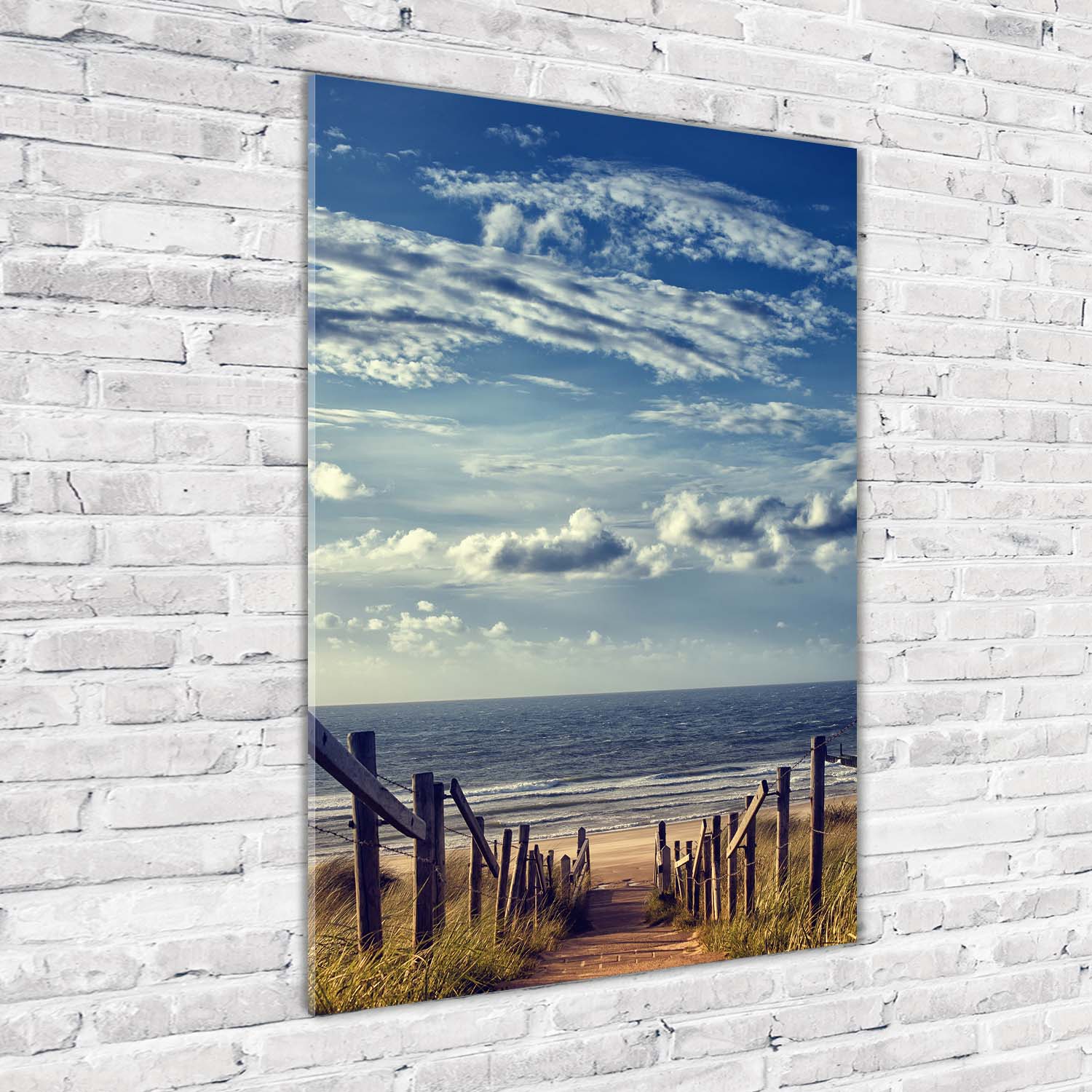 Tulup Tableau Sur Verre Trempé Image 70x100 - Étoile de mer sur la plage