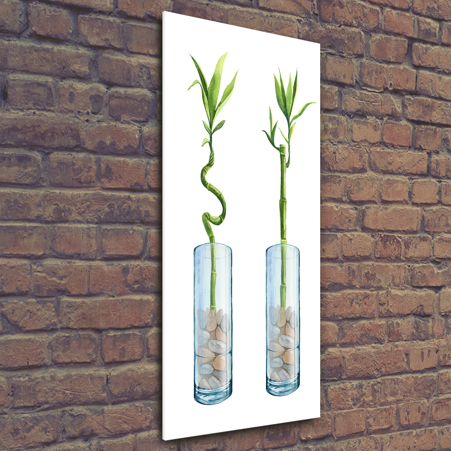 Wandbild Druck auf Plexiglas® Acryl Hochformat 50x125 Bambus