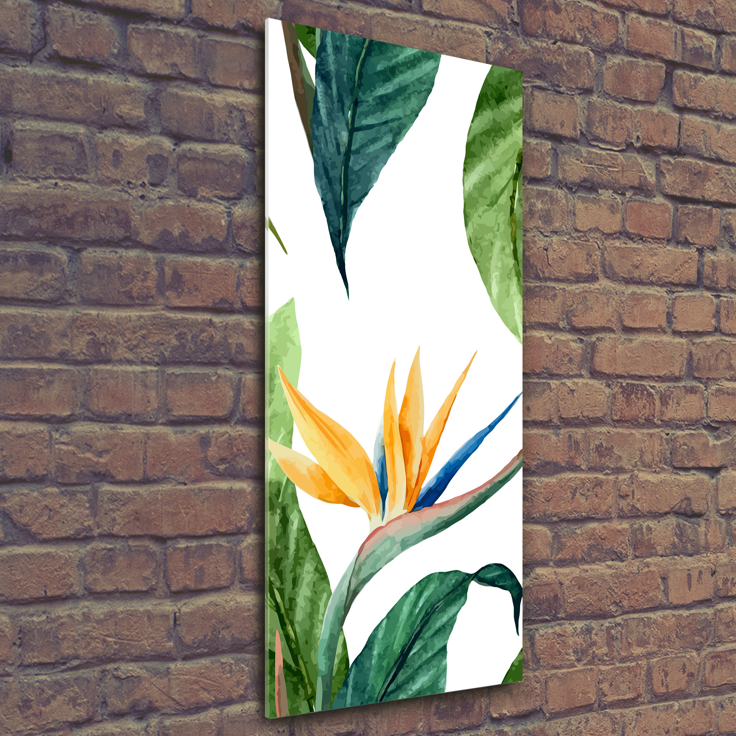 Wandbild Druck auf Plexiglas® Acryl Hochformat 50x125 Königliche Strelitzia